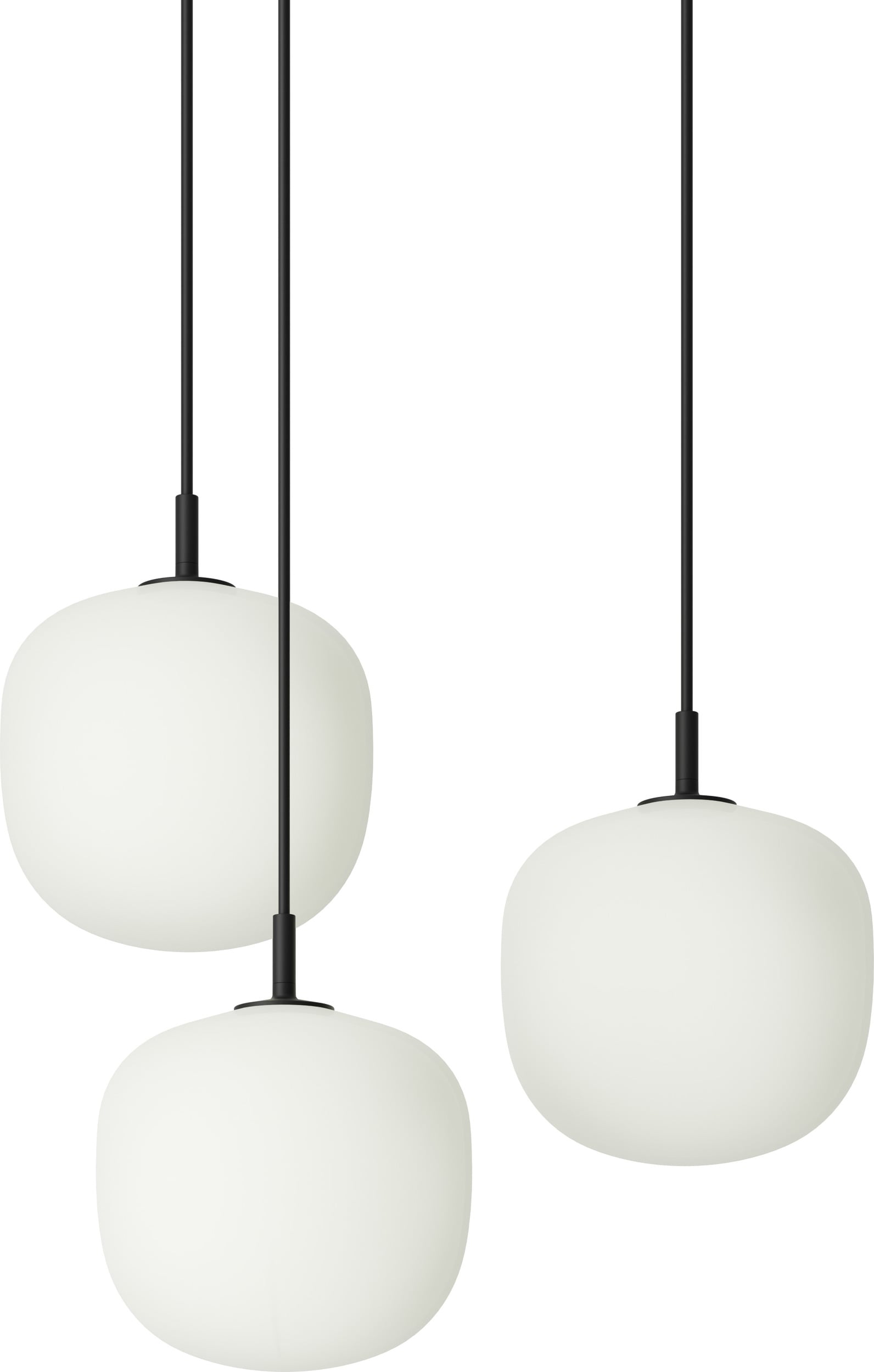 Lampa wisząca Rime 3-punktowa 18 cm czarna