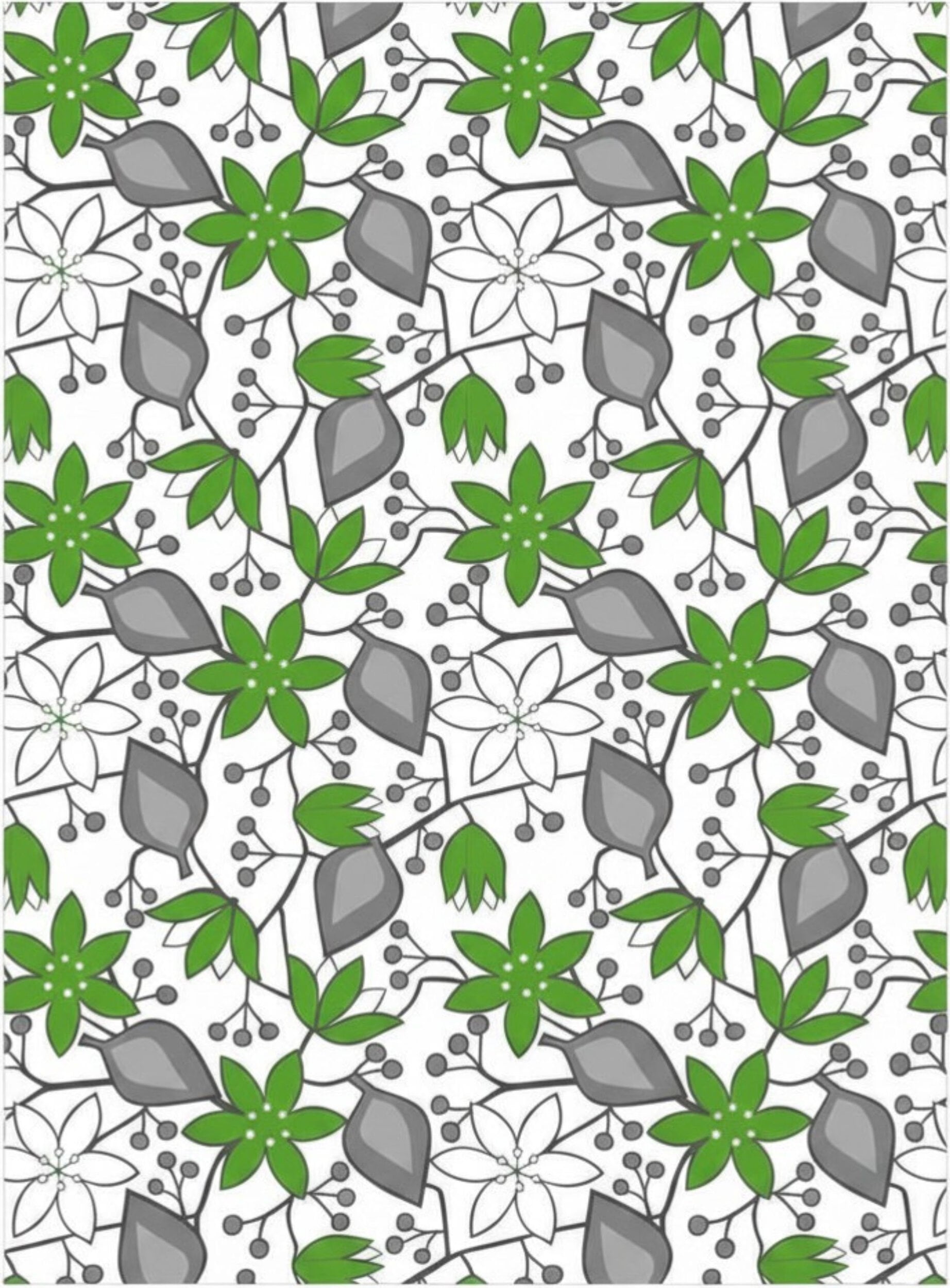 Ścierka kuchenna Born In Sweden Helleborus Green 70 x 50 cm