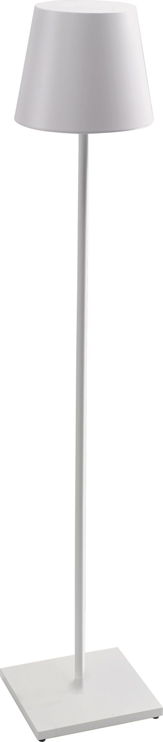 Lampa stojąca Poldina XXL biała z regulowaną wysokością
