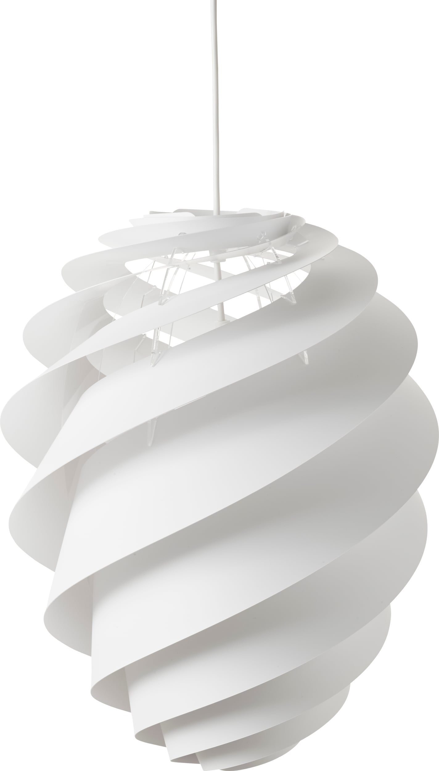 Lampa wisząca Swirl II 55 cm biała