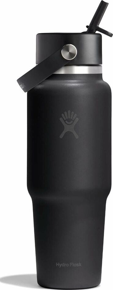 Butelka termiczna ze słomką Travel 946 ml Black