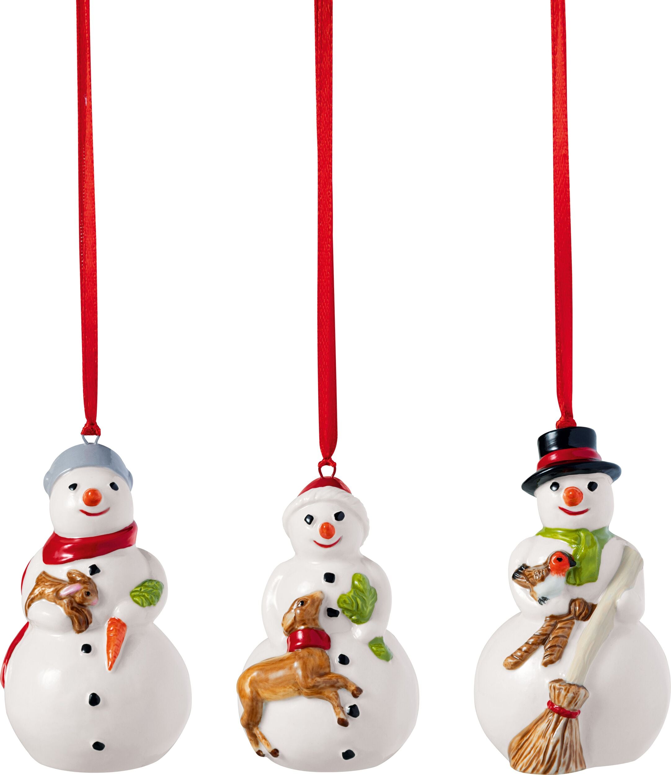 Ozdoby choinkowe Nostalgic Ornaments bałwanki 3 szt.