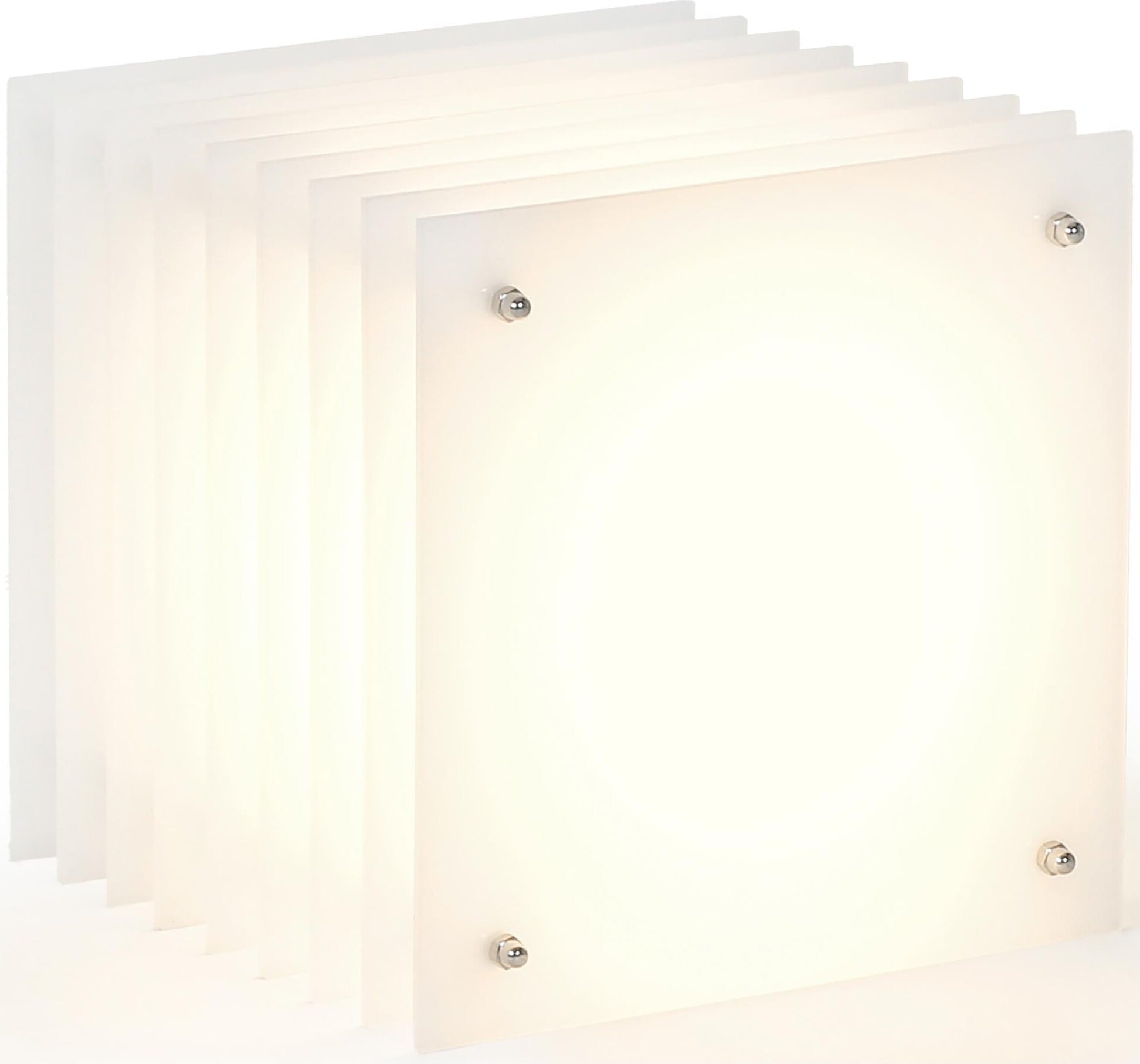Lampa Lop Square S mleczna
