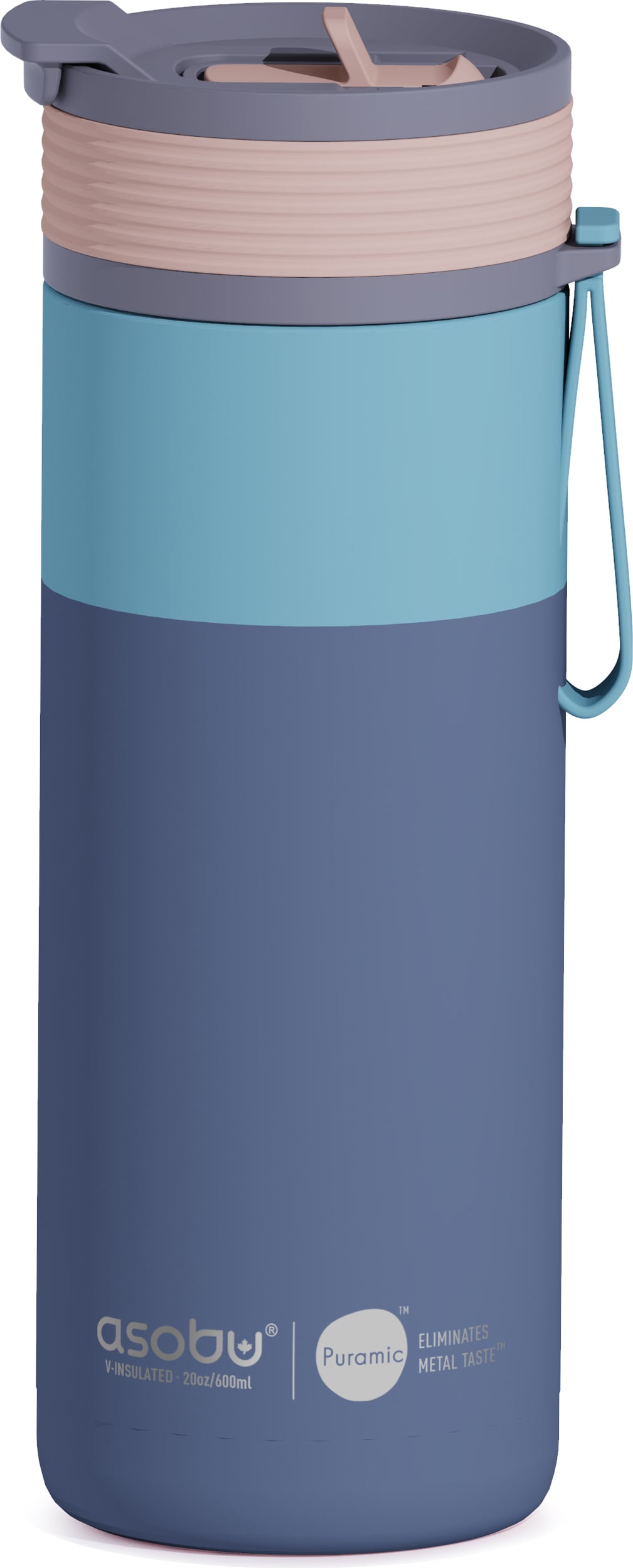Kubek termiczny Aspen 600 ml pastelowy niebieski