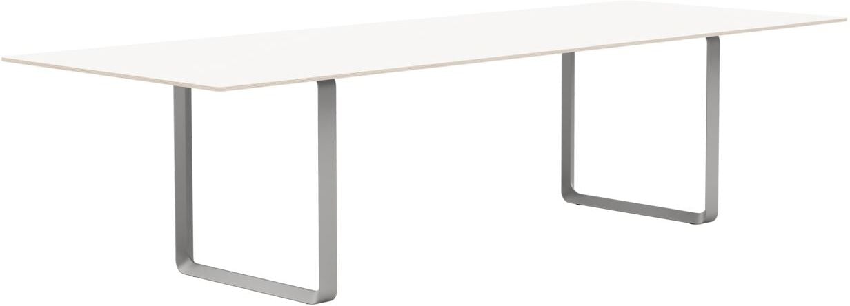 Stół Muuto 295 x 108 cm biały laminowany nogi szare