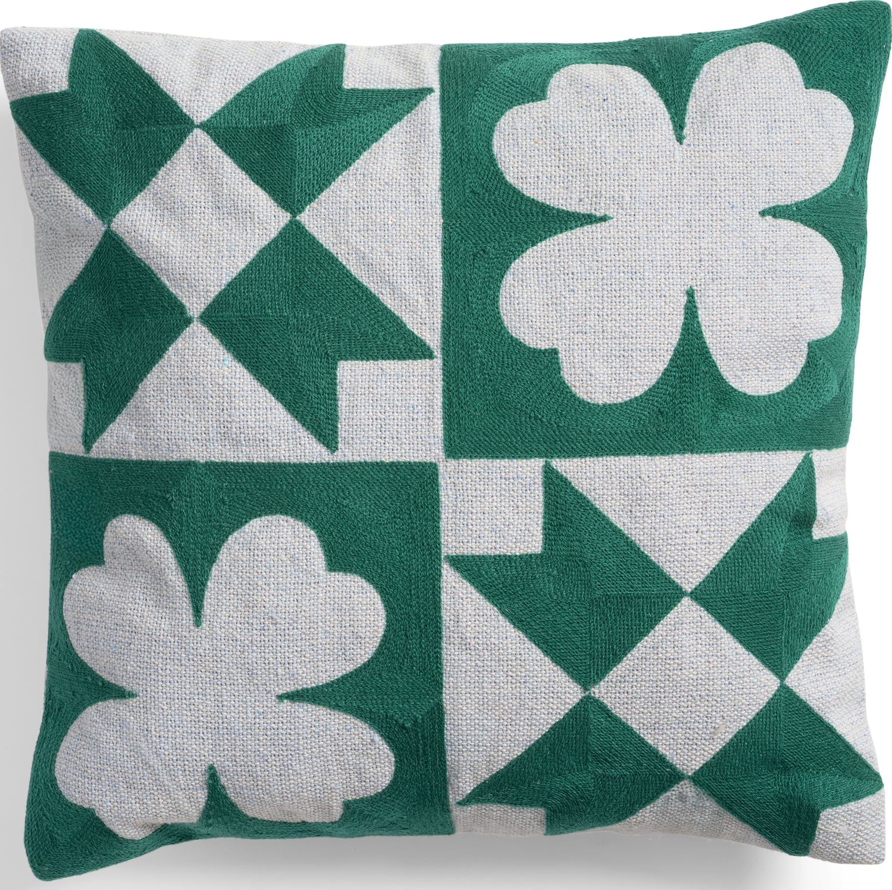 Poszewka na poduszkę Patch Quilt 40 x 40 cm zielona