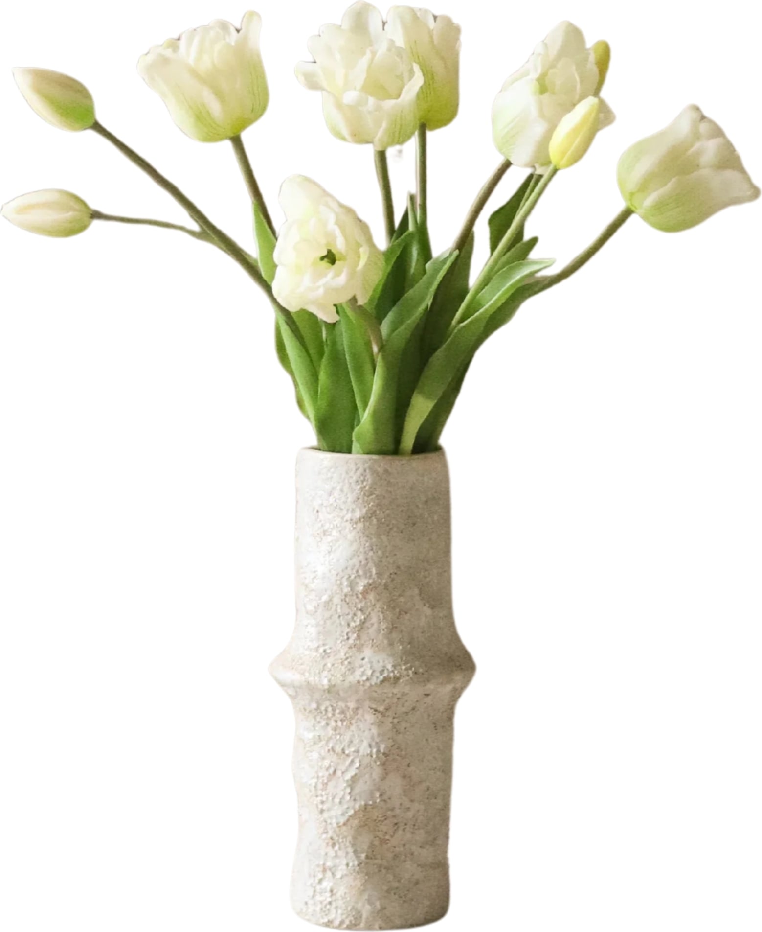 Kwiaty sztuczne bukiet Botane tulipany 44 cm białe