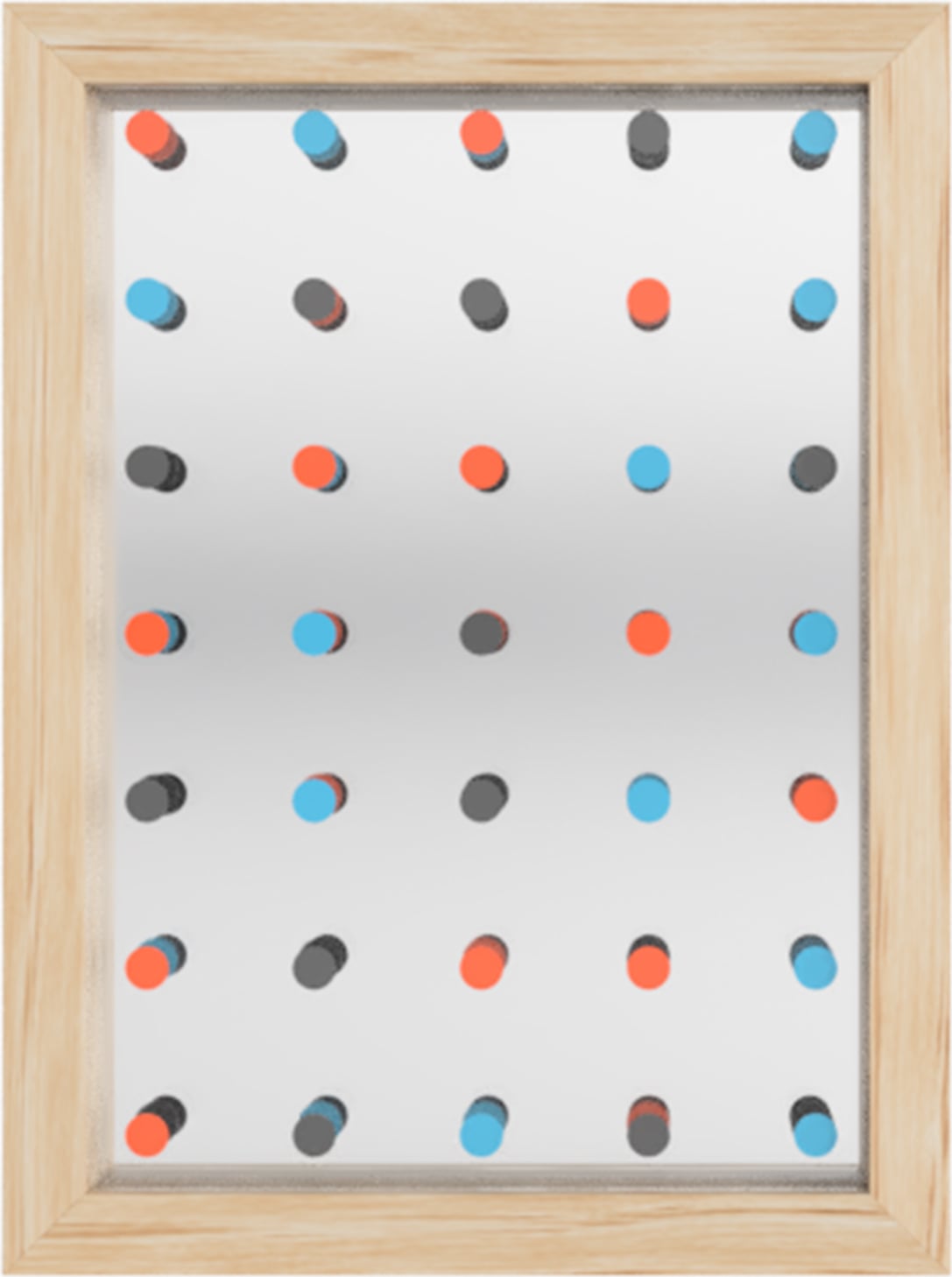Lustro ścienne Dotty 17 5 x 24 cm