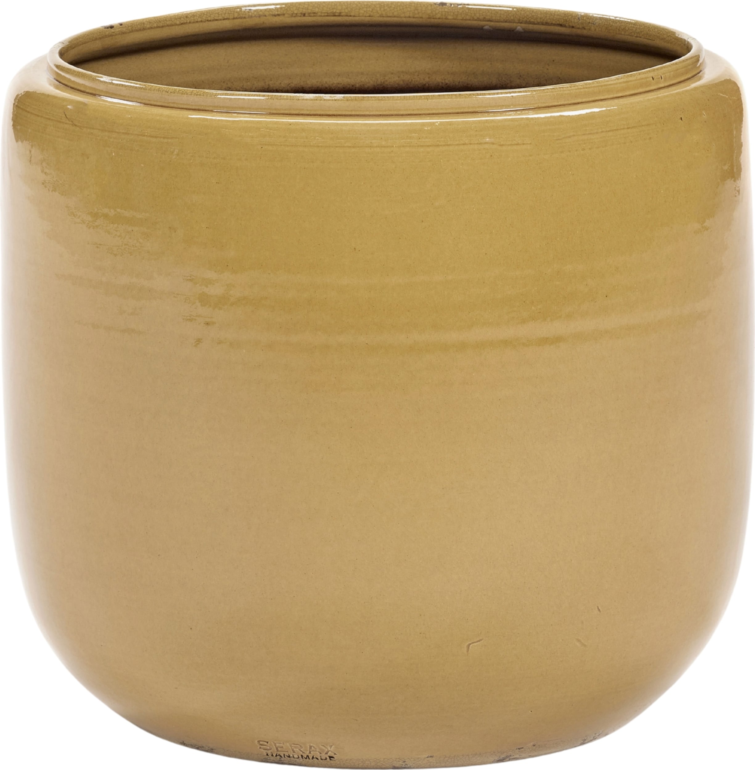 Osłonka na doniczkę Glazed Shades 37 cm żółta