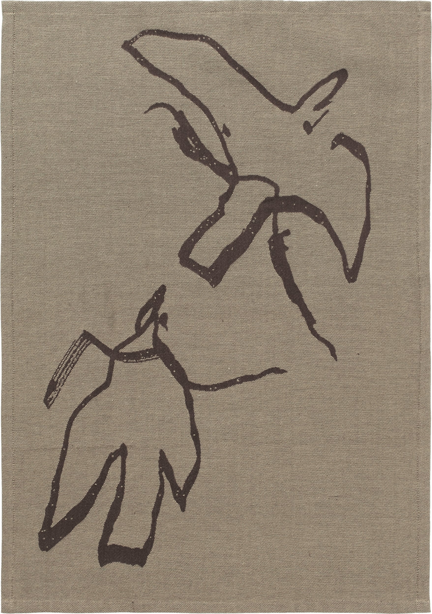 Ścierka kuchenna Vuelo 50 x 70 cm szarobrązowa