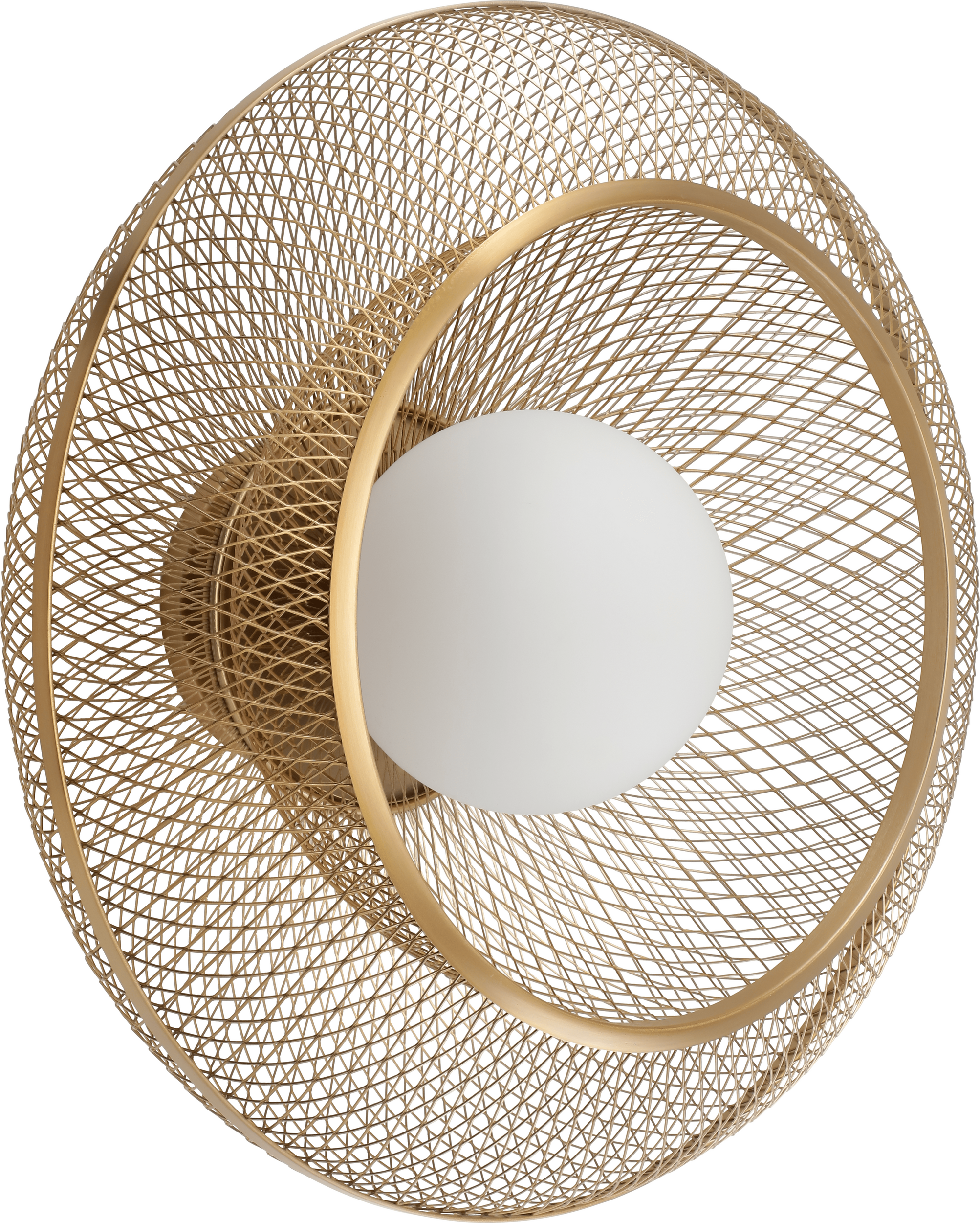 Lampa sufitowa lub kinkiet Faraday Up 45 3 cm mosiądz szczotkowany