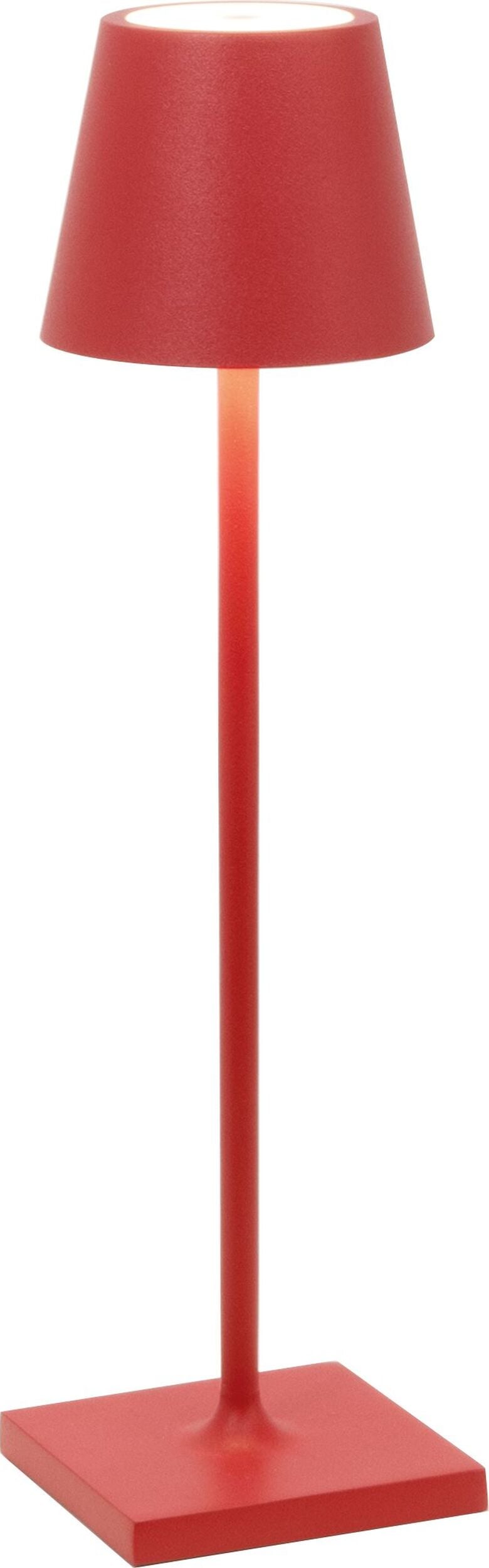 Lampa stołowa Poldina Micro 27 5 cm czerwona