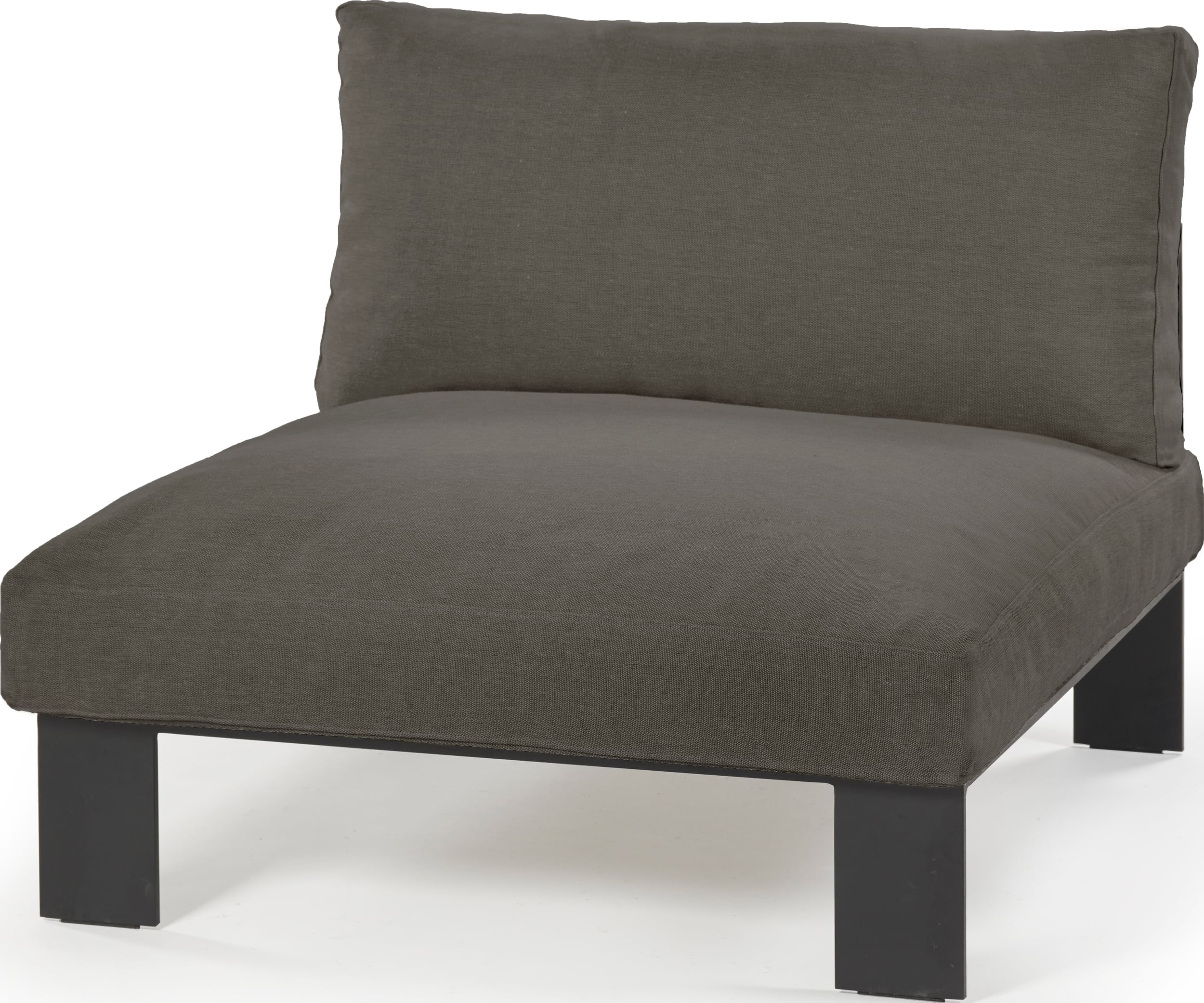 Sofa modułowa jednoosobowa Serax 95 cm ciemnoszara