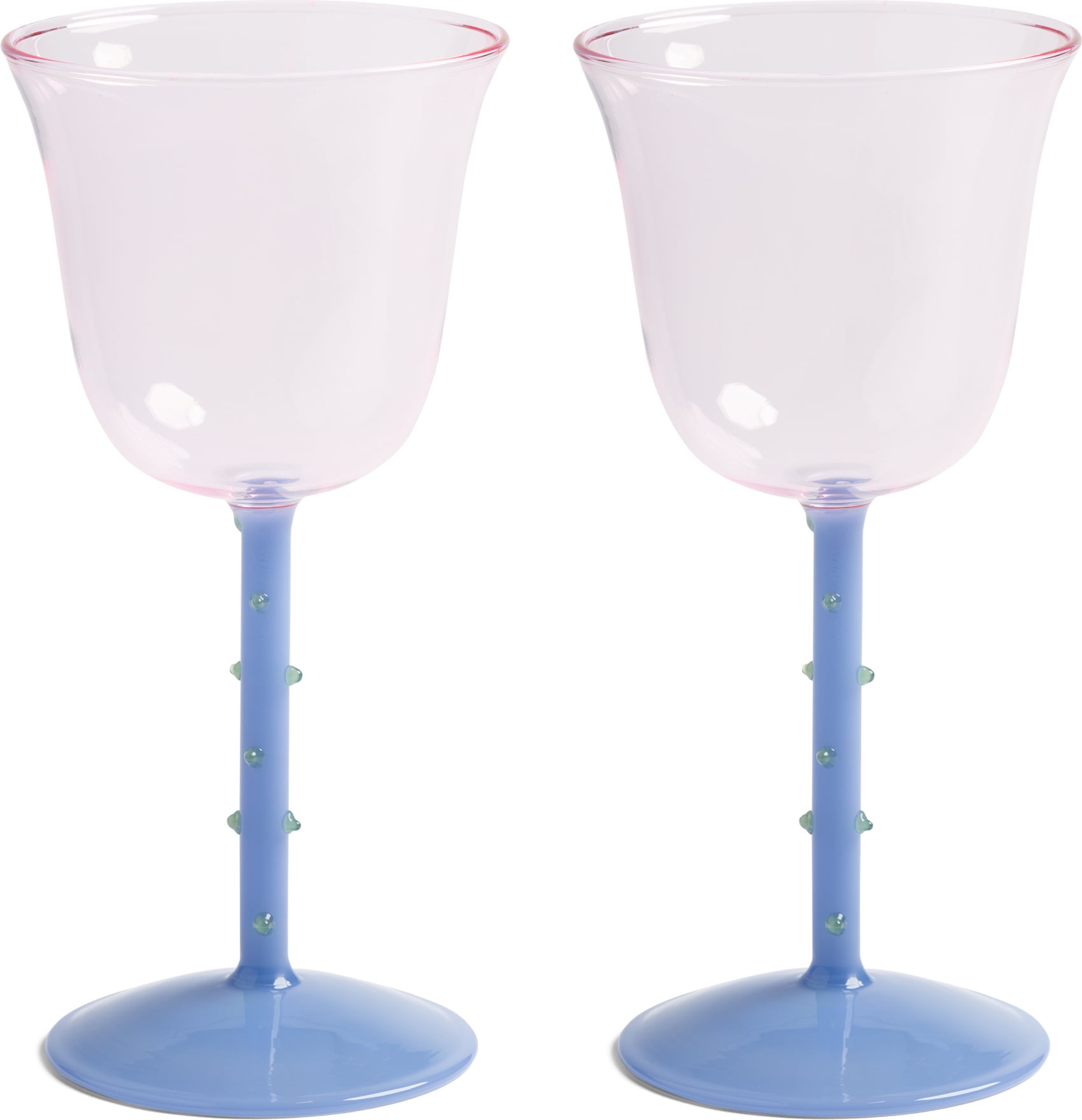 Kieliszki do wina Dot 180 ml różowe 2 szt.