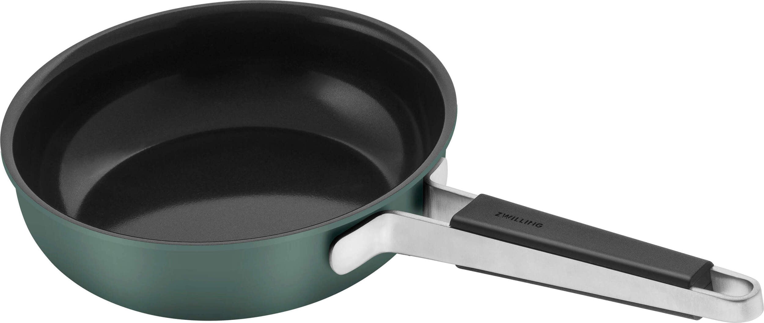 Patelnia płytka Pure 20 cm czarno-zielona