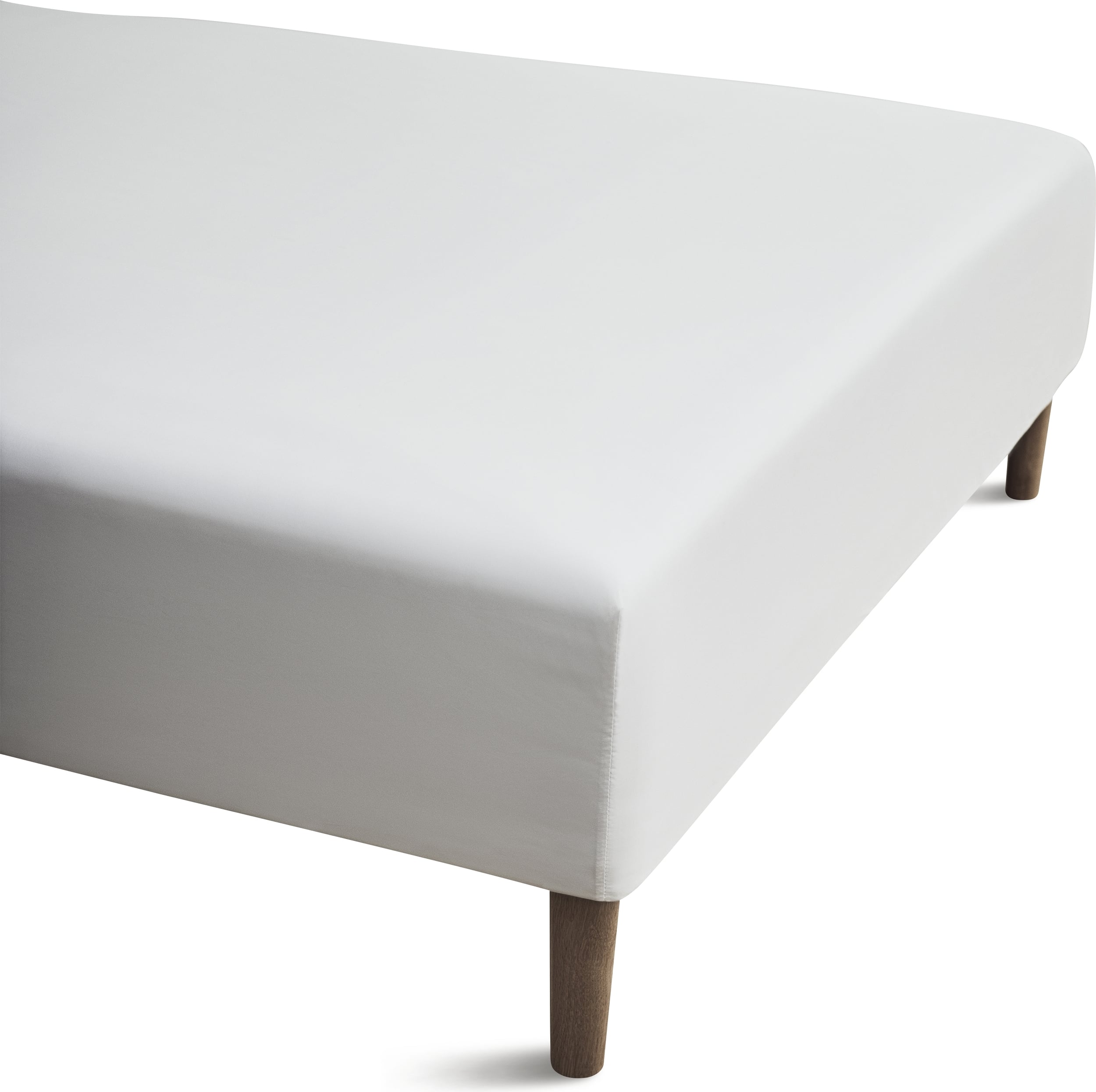 Prześcieradło z gumką Percale 90 x 210 x 30 cm białe