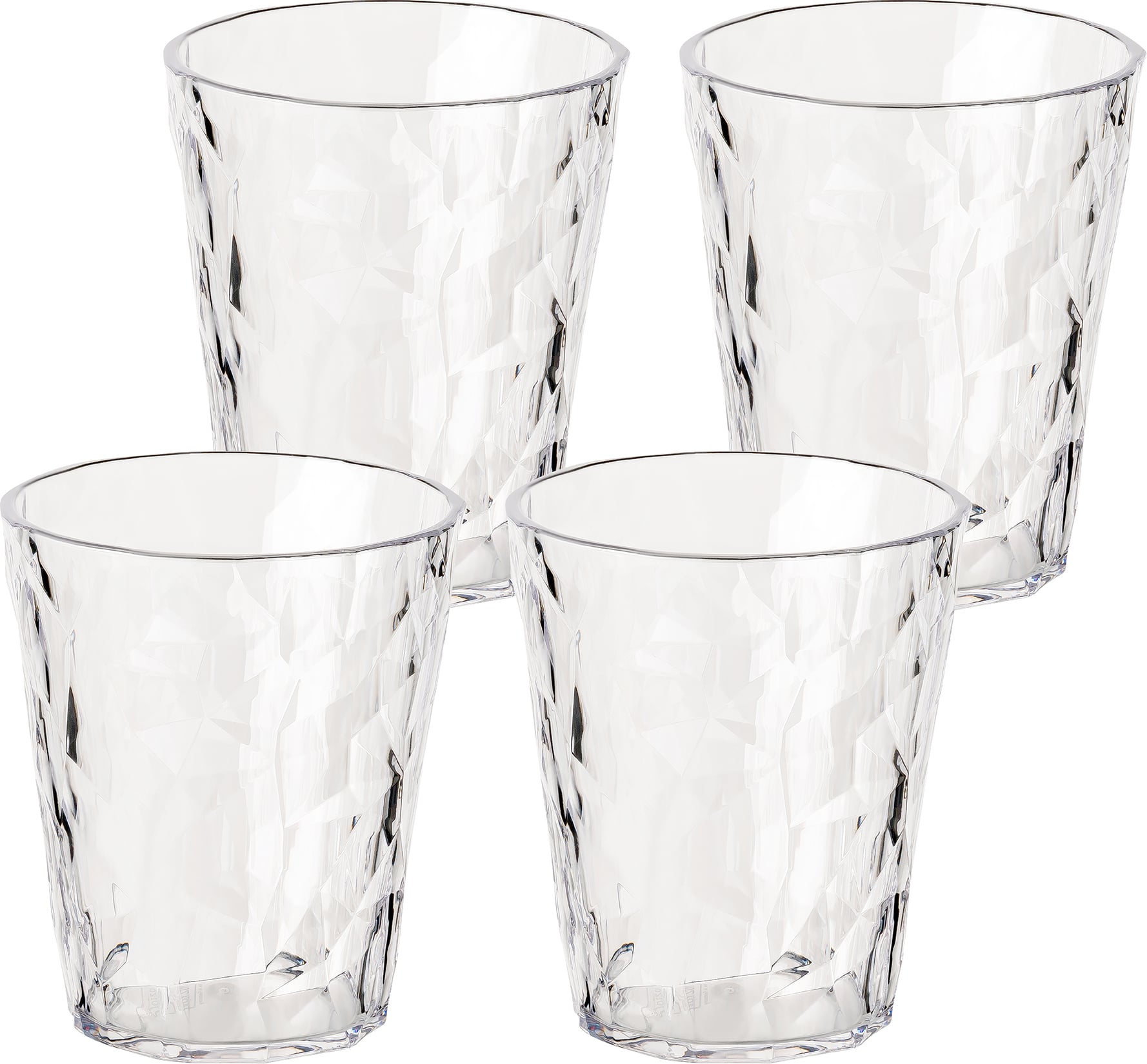 Szklanki z tworzywa Club No. 1 Tritan 250 ml przezroczyste 4 szt.