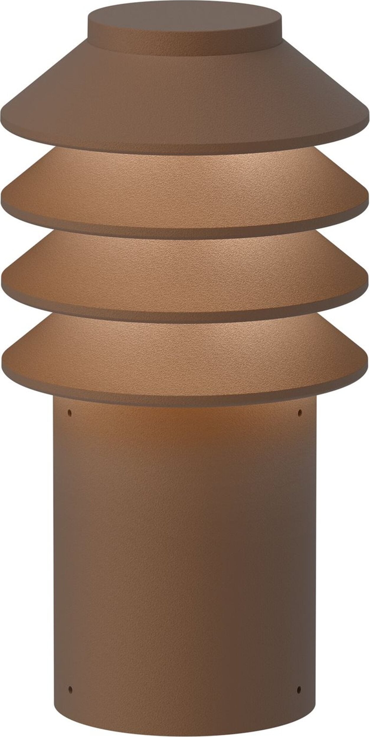 Lampa ogrodowa Bysted LED 2700K S brązowa z mocowaniem podstawowym bez adaptera