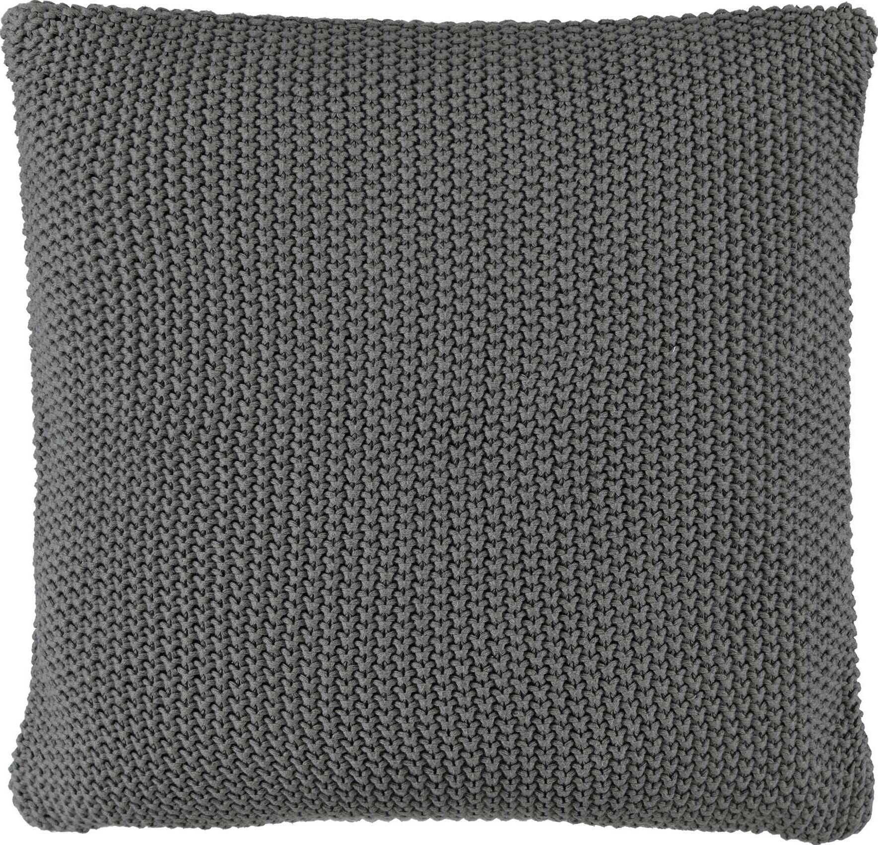 Poduszka Nordic Knit 50 x 50 cm kamienna z bawełny organicznej