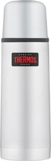 Termos z przyciskiem na nakrętce Mountain 350 ml srebrny