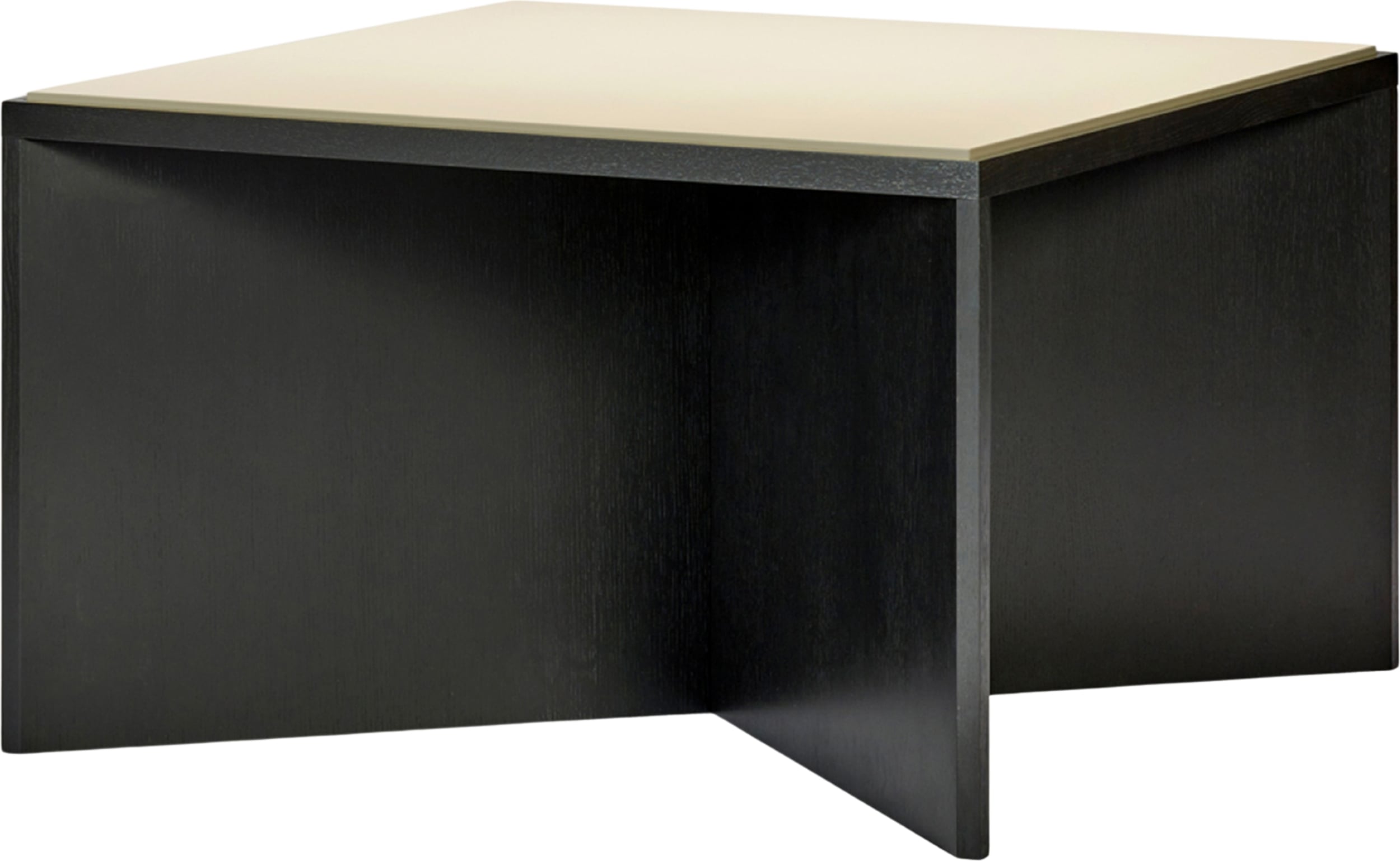 Stół Kubé 124 cm czarno-beżowy