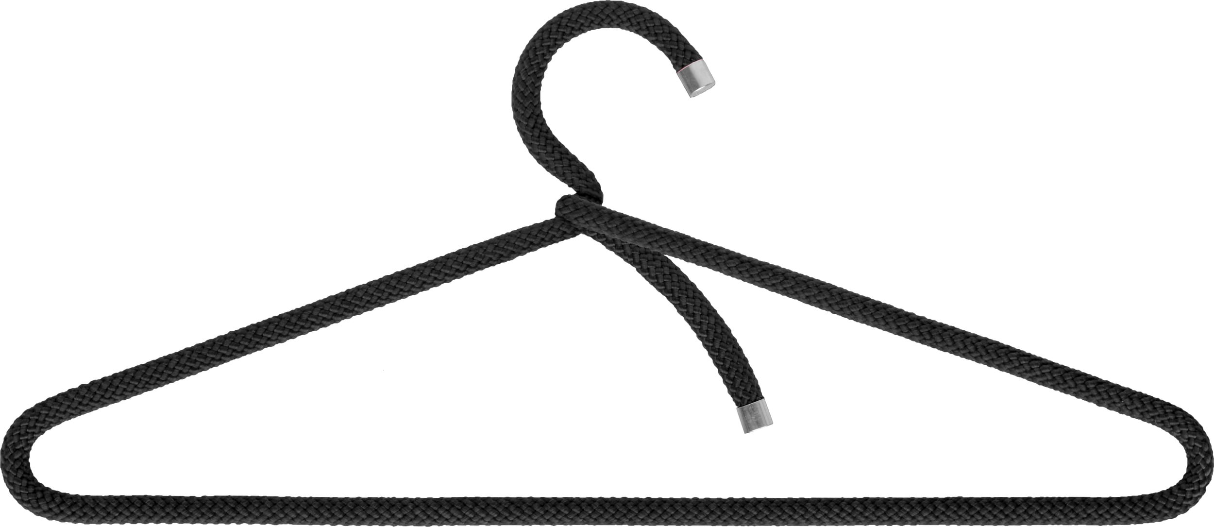 Wieszaki na ubrania Rope czarne 3 szt.