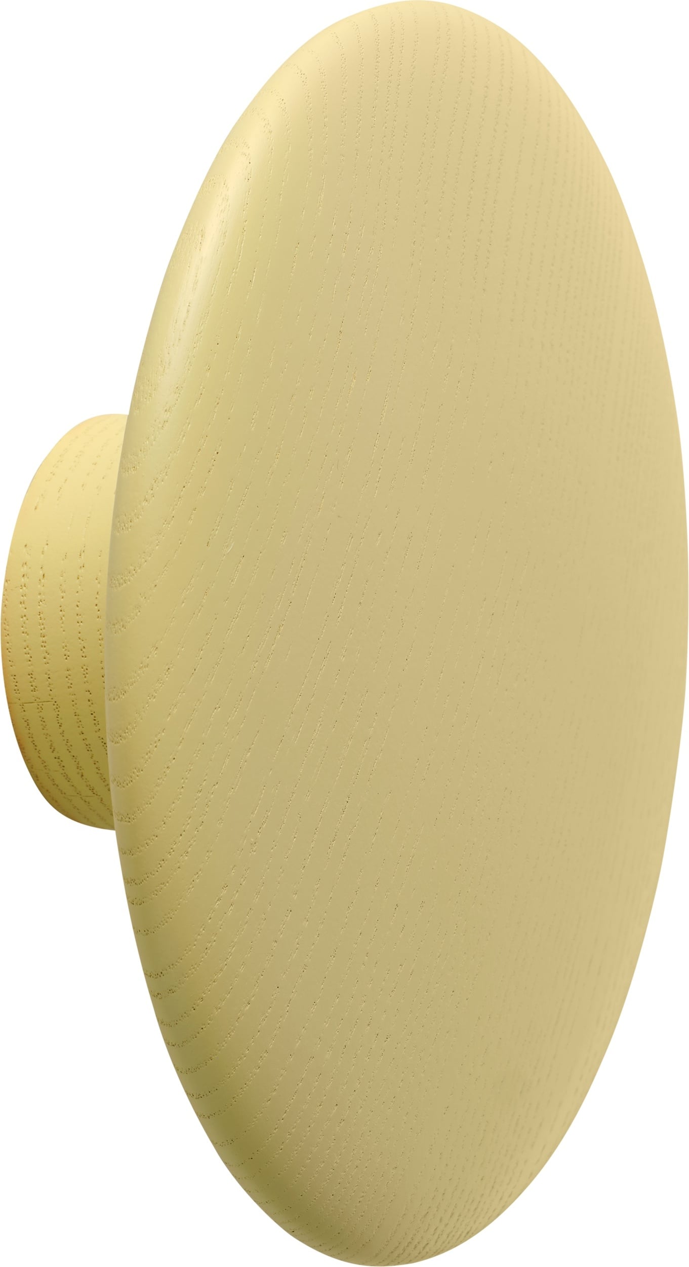 Haczyk ścienny Dots Wood 13 cm jasnożółty