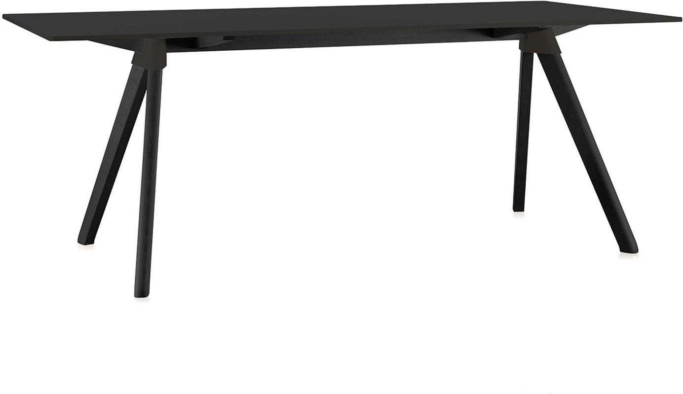 Stół Butch 180 x 90 rama czarna blat czarny