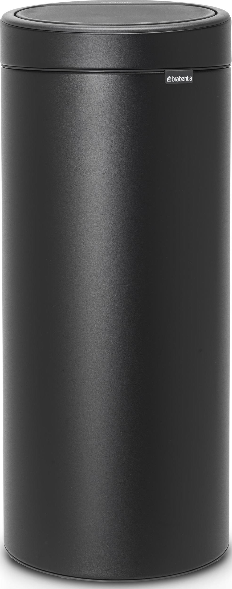 Kosz na śmieci Touch Bin New 30 l czarny z mineralnym połyskiem