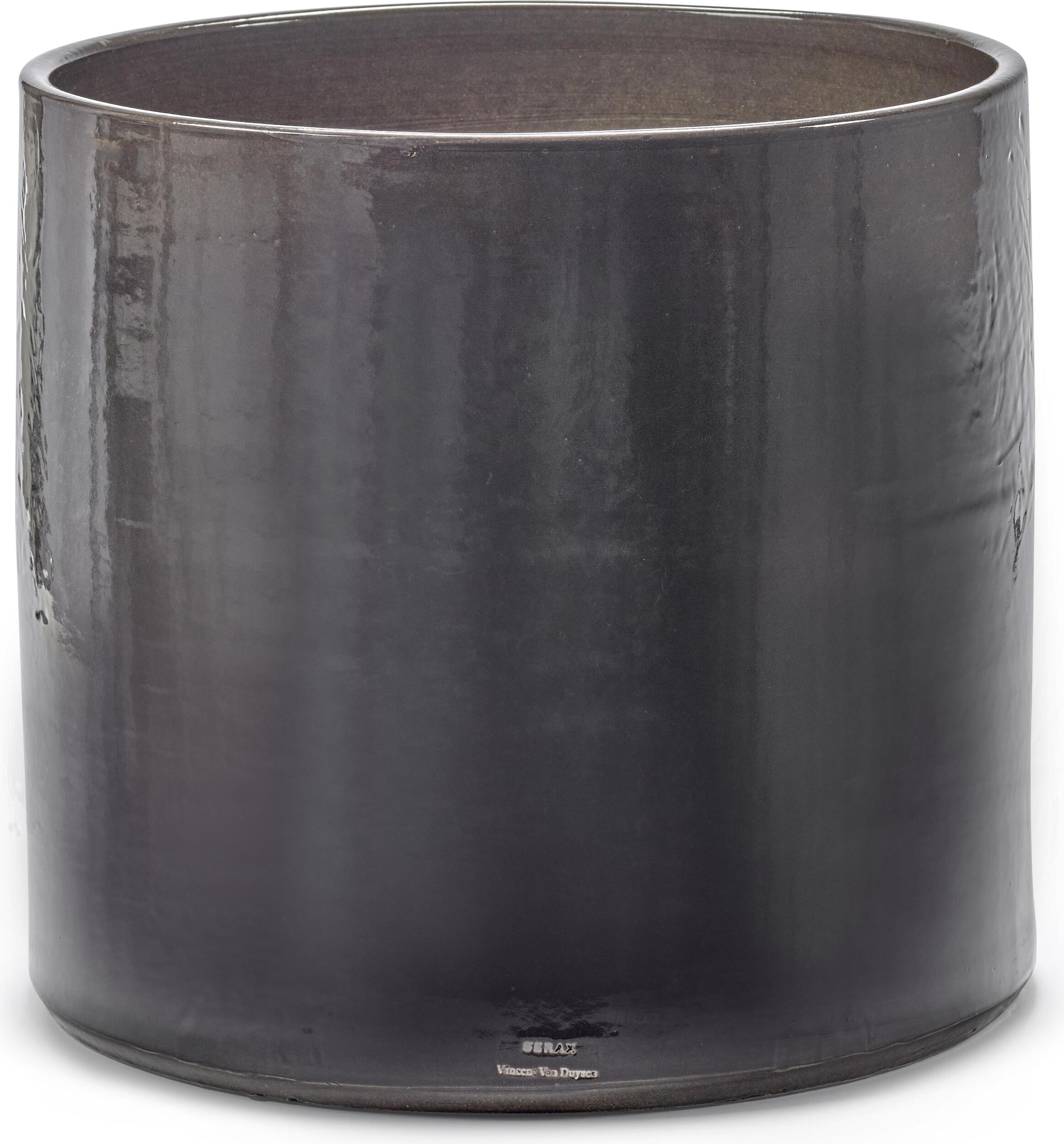 Osłonka na doniczkę Vaso 45 cm antracytowa