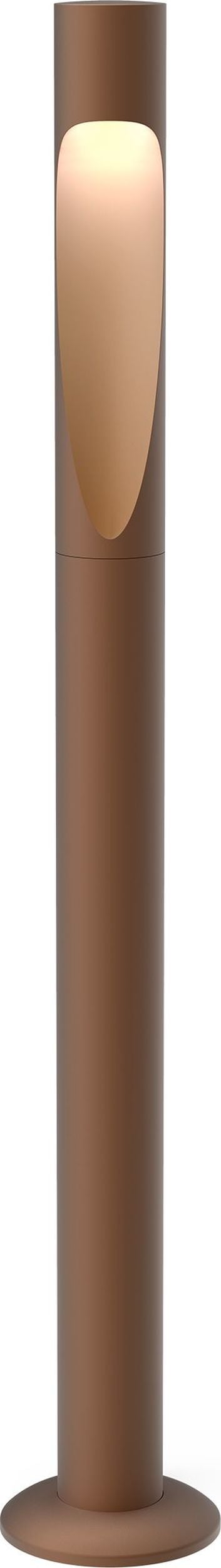 Lampa ogrodowa Flindt LED 4000K 69 5 cm brązowa z mocowaniem kotwicą bez adaptera