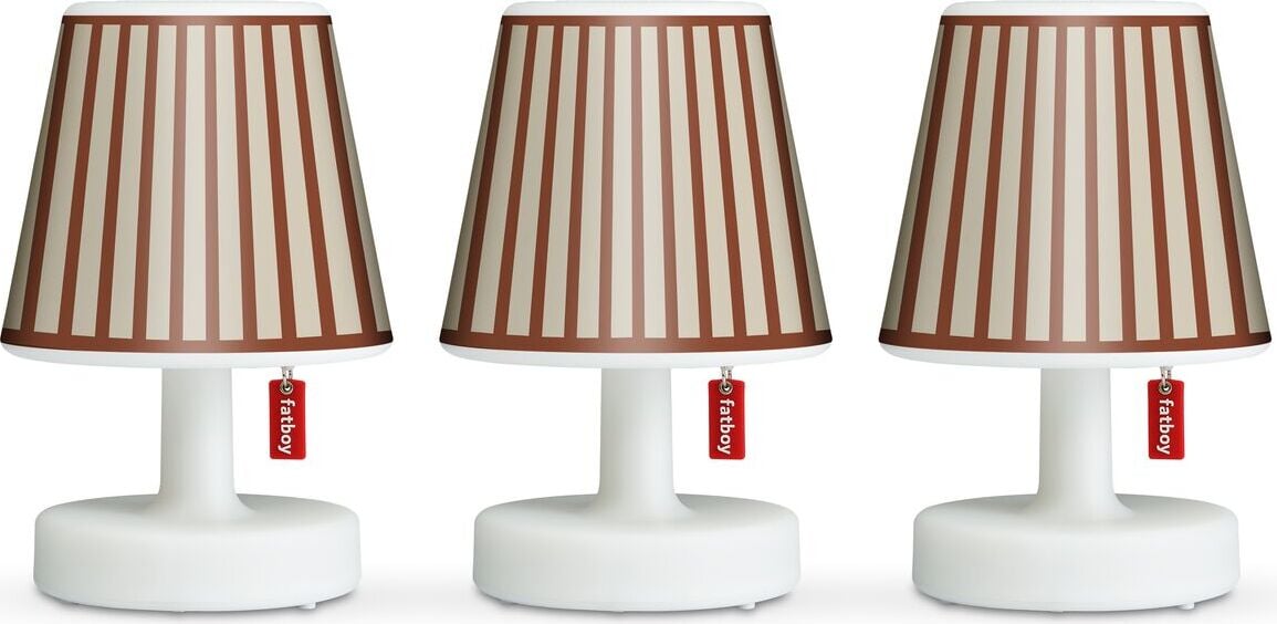 Abażury Cappie Mini Stripe-A-Pose ceglaste do lamp Edison The Mini 3 szt.