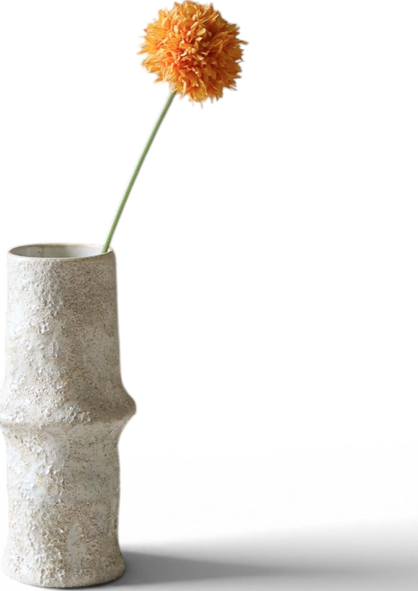 Kwiat sztuczny Botane czosnek ozdobny 45 cm pomarańczowy