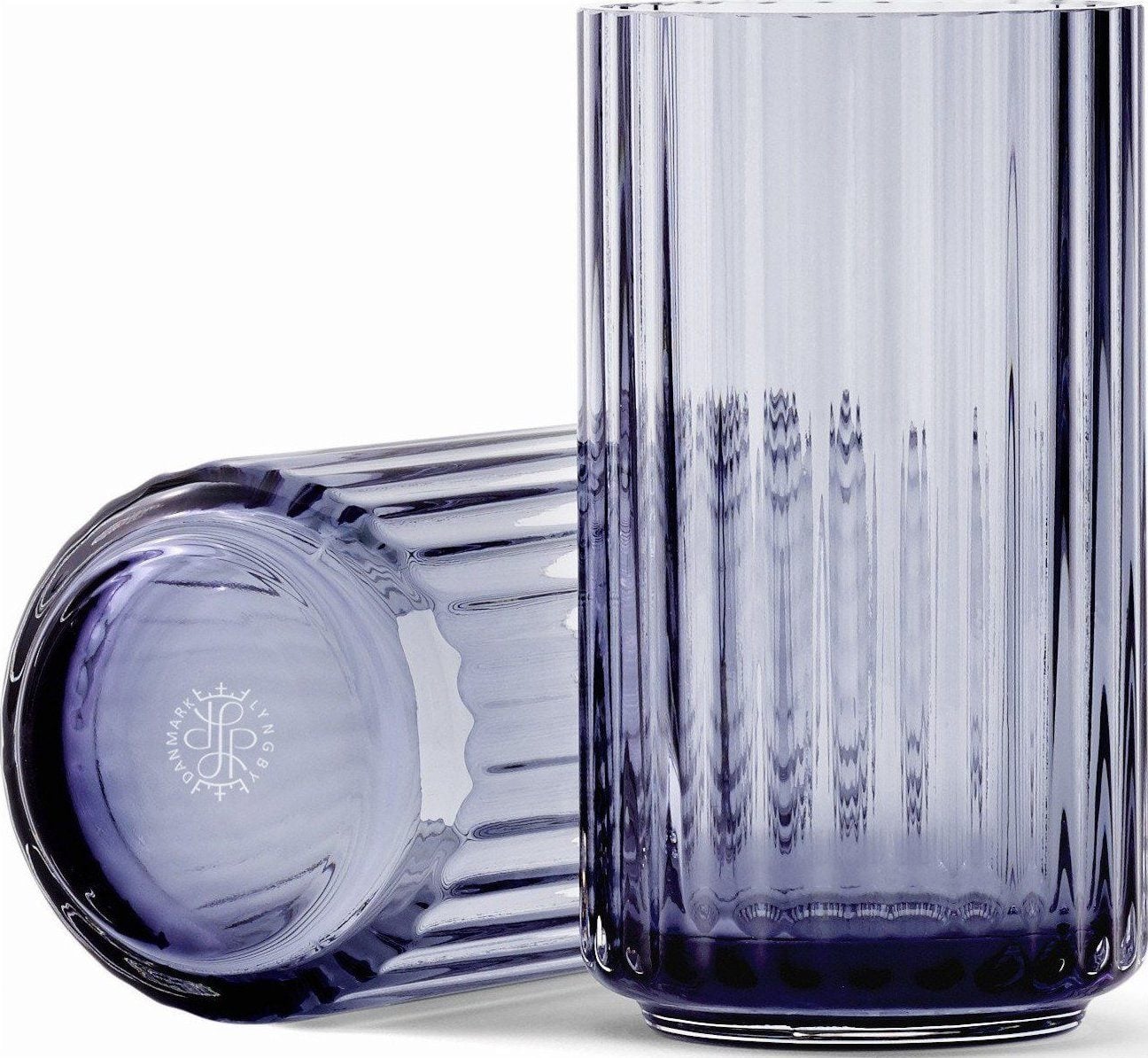 Wazon Lyngby 12 cm blue szklany