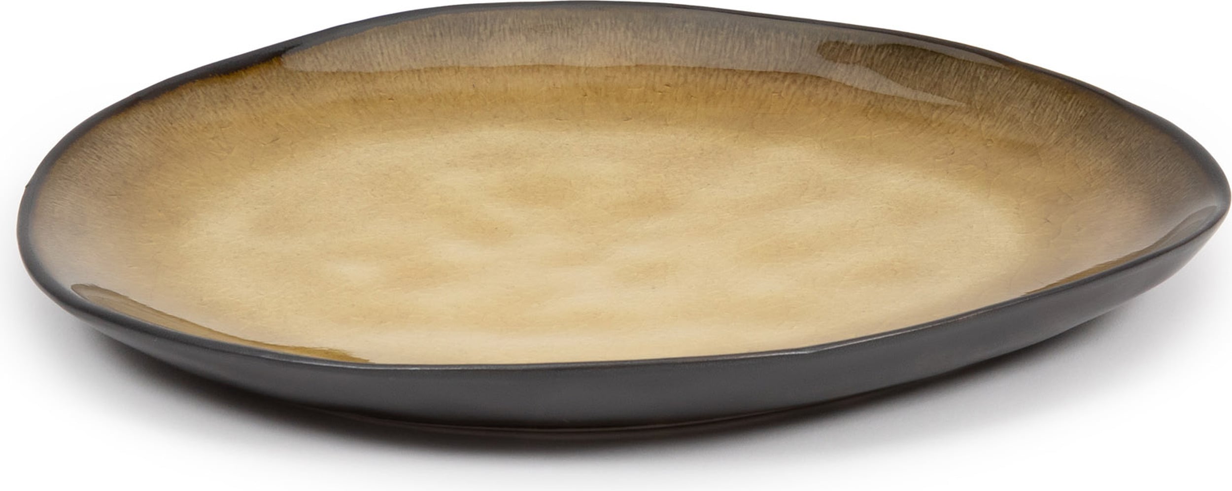 Talerze śniadaniowe Pure owalne 20 cm żółte 2 szt.