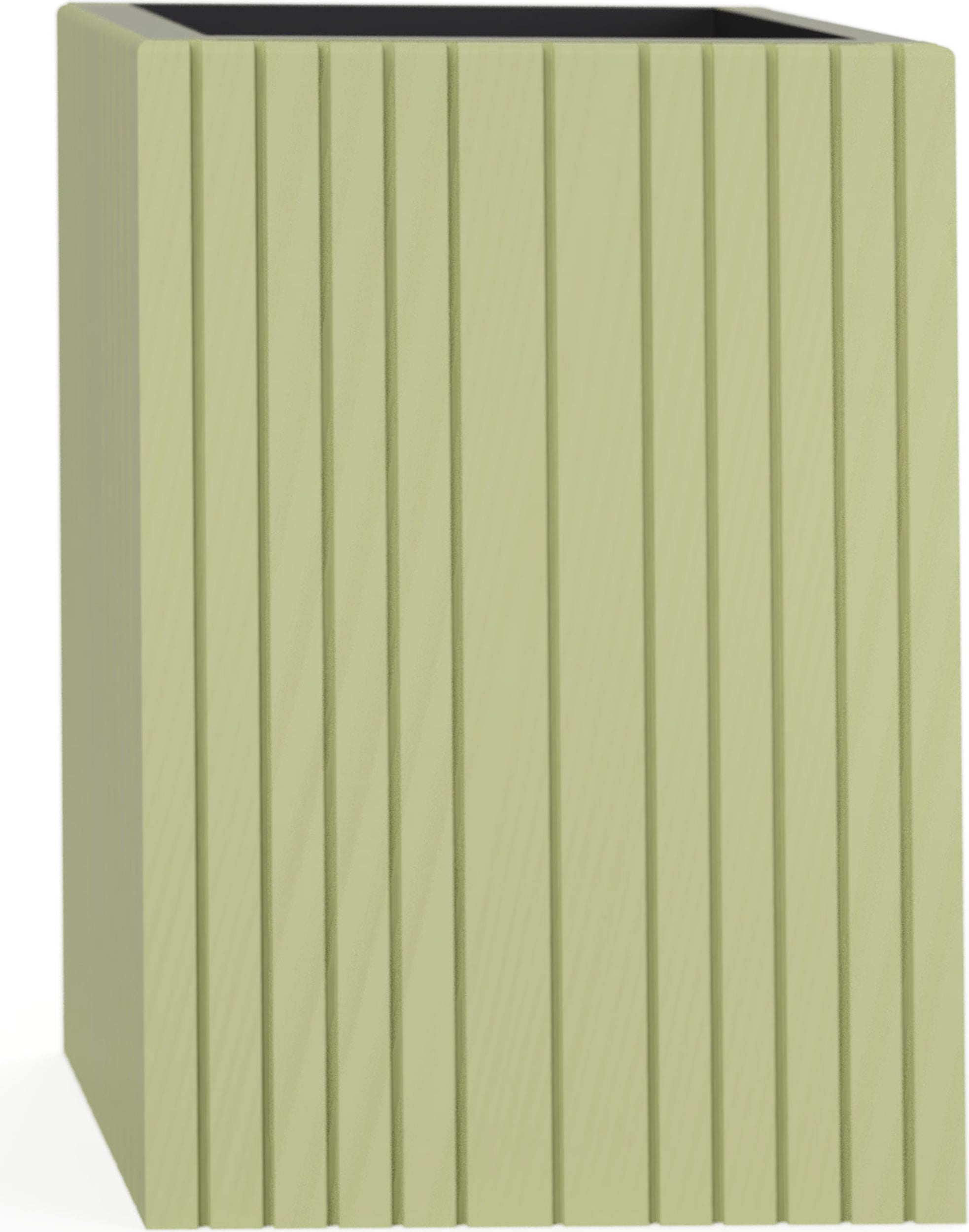 Doniczka samonawadniająca UnfoldSQUARE wysoka jasnozielona