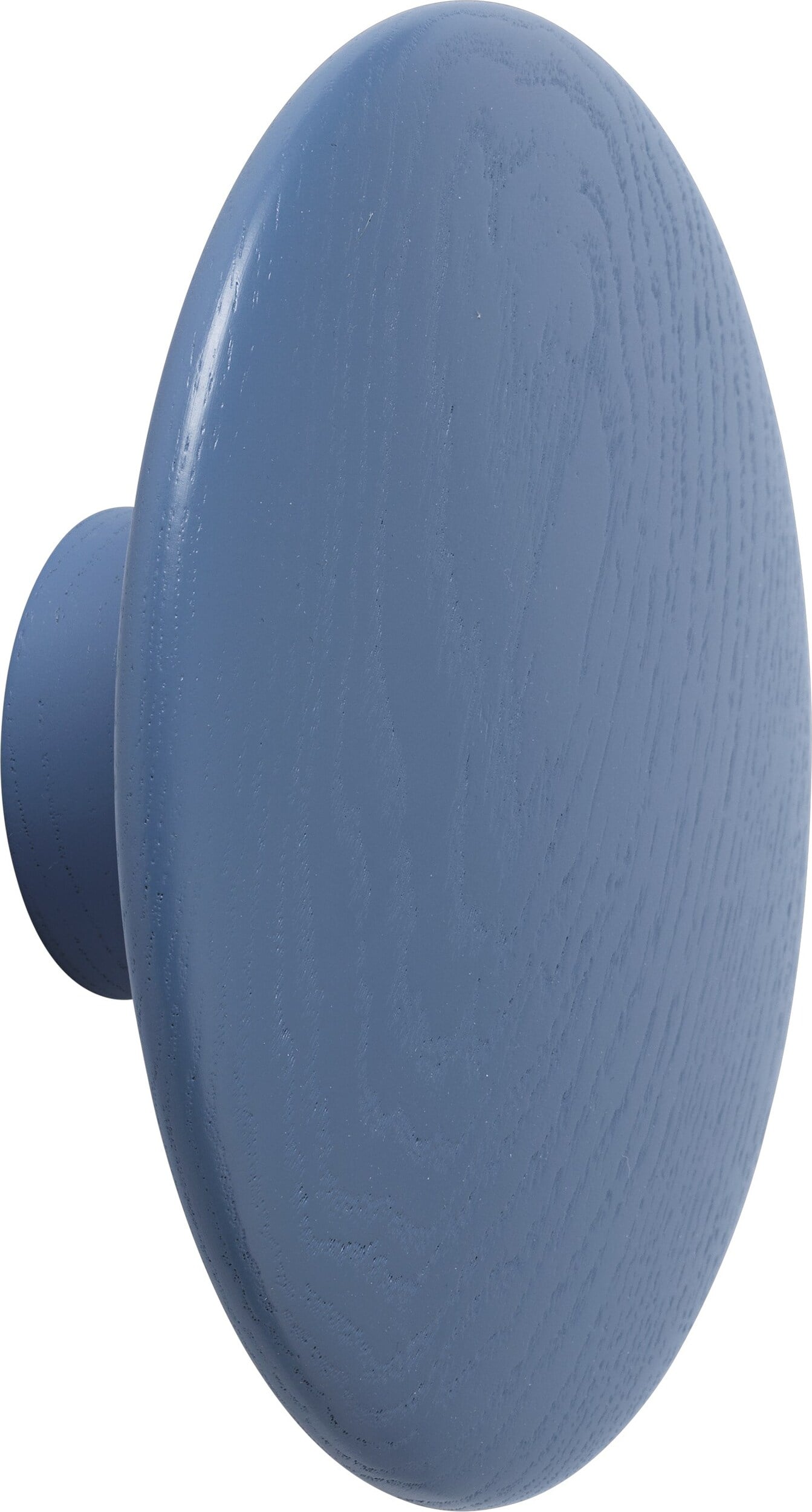 Haczyk ścienny Dots Wood 13 cm zgaszony błękit