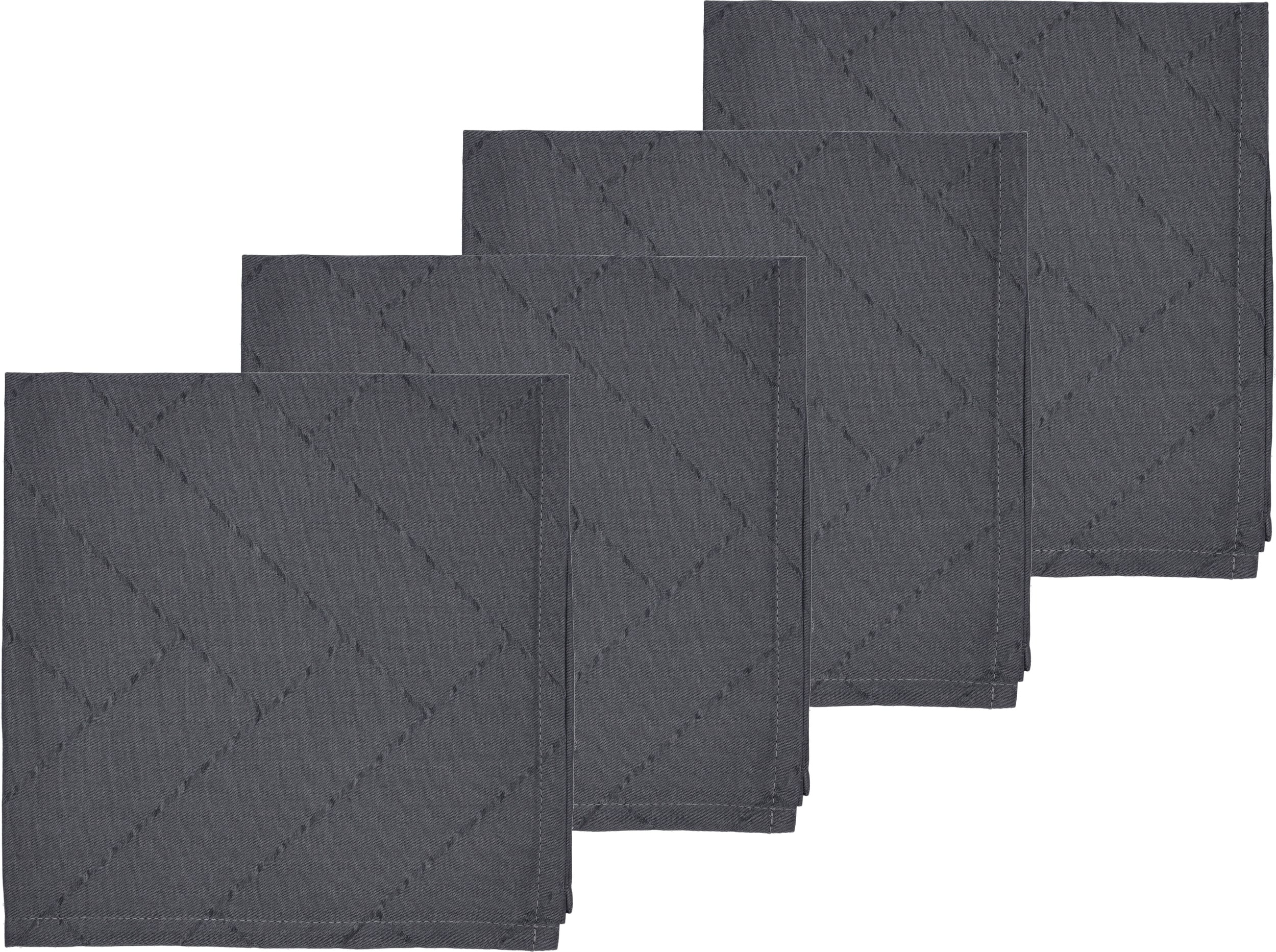 Serwetki Tiles Damask popielate 4 szt.