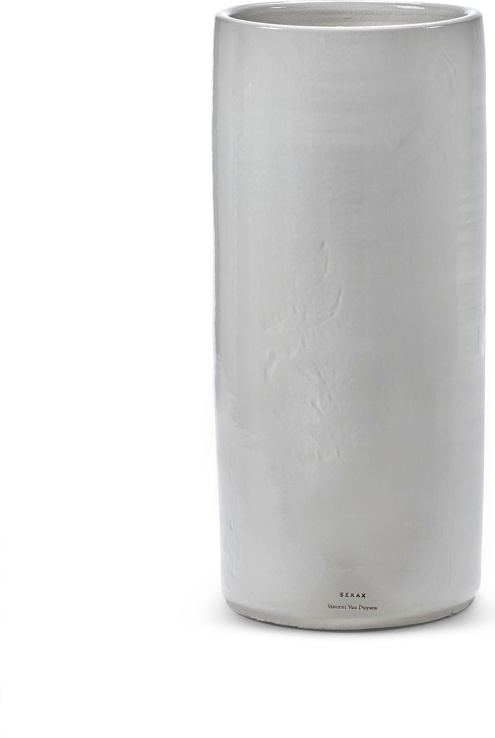 Osłonka na doniczkę Vaso wysoka 22 cm biała