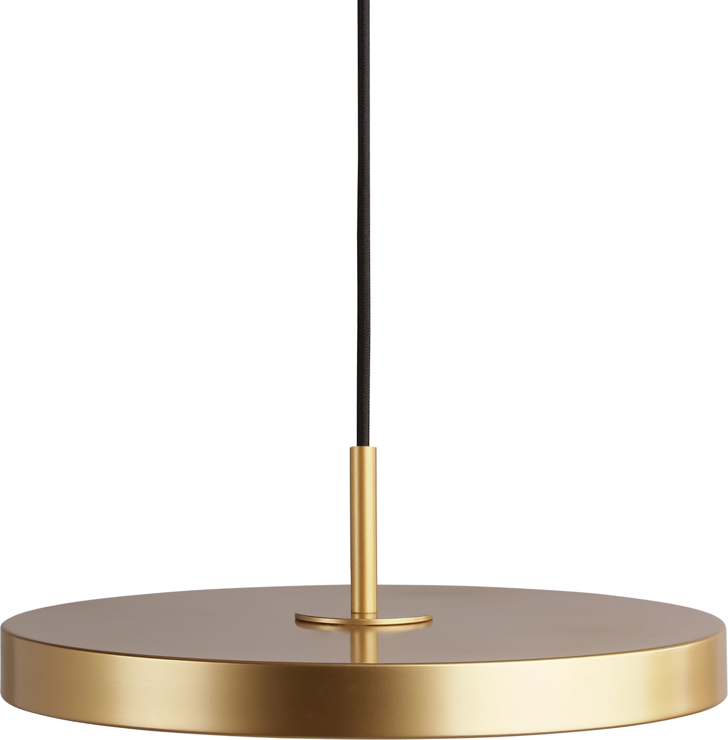 Lampa wisząca Asteria Plus 31 cm mosiężna ze złotym mocowaniem