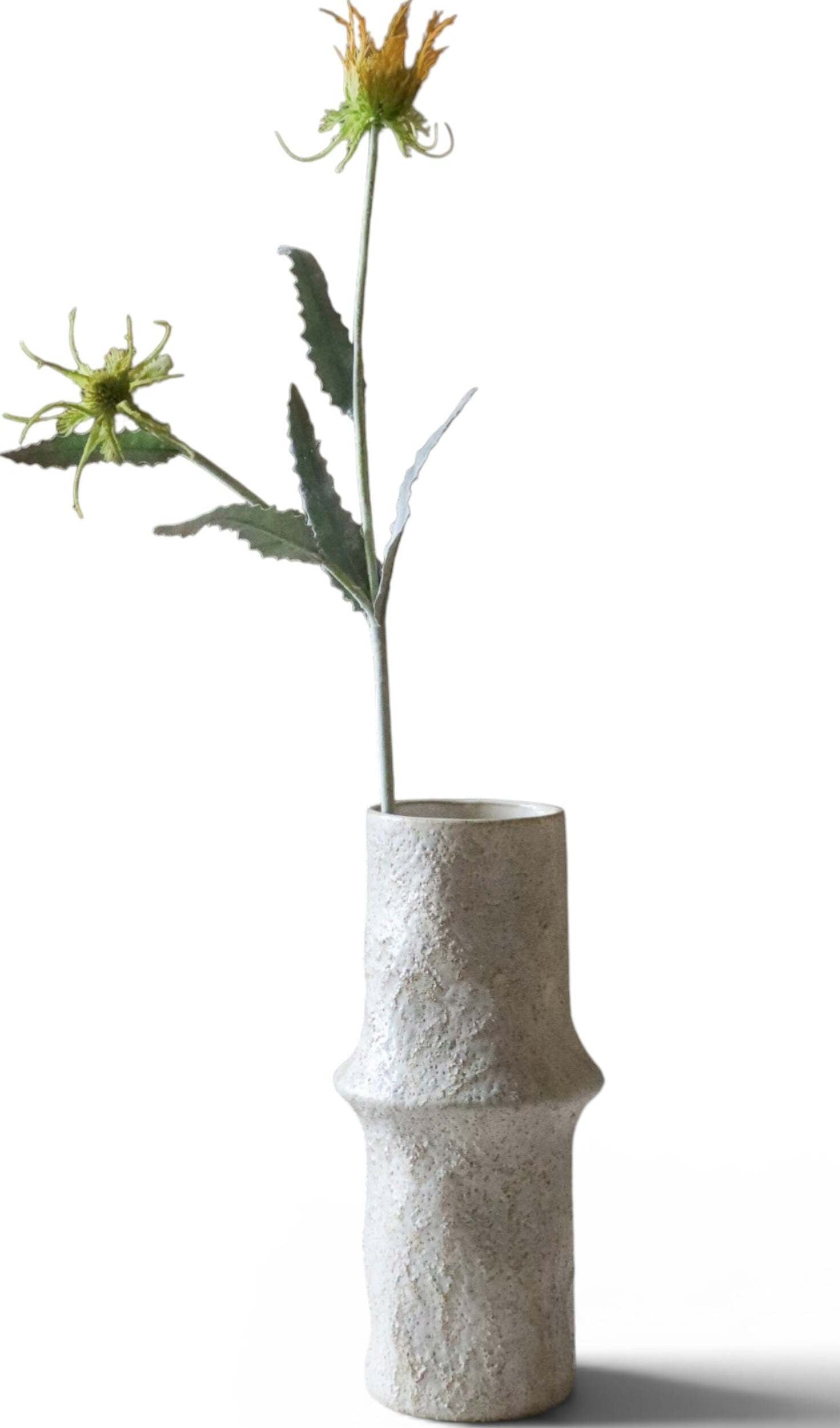 Kwiat sztuczny Botane oset 67 cm pomarańczowy