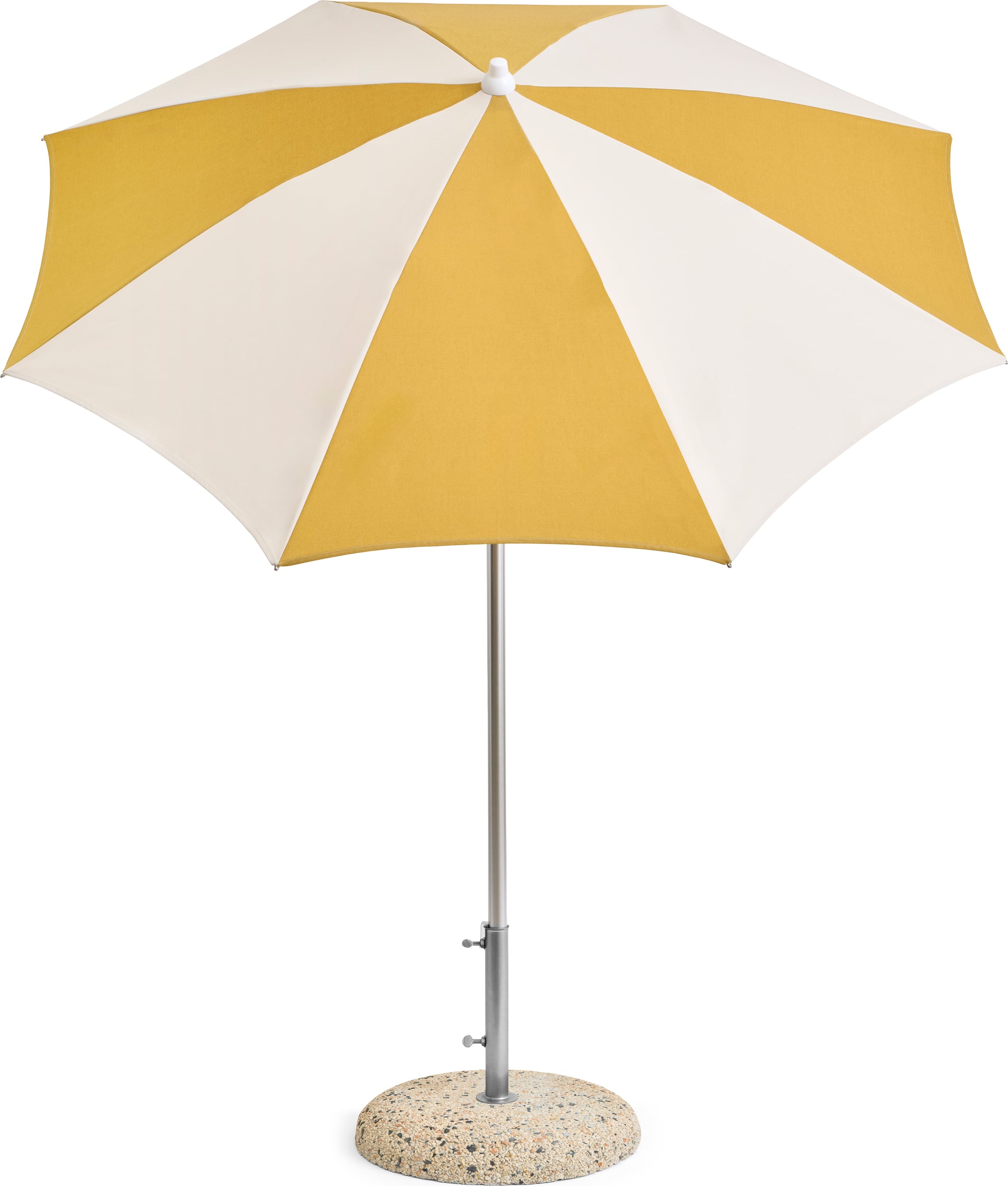 Parasol ogrodowy Terrazza ośmiokątny żółto-biały