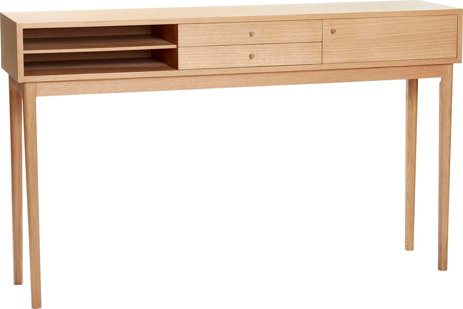 Konsola Hübsch 154 cm z drewna dębowego