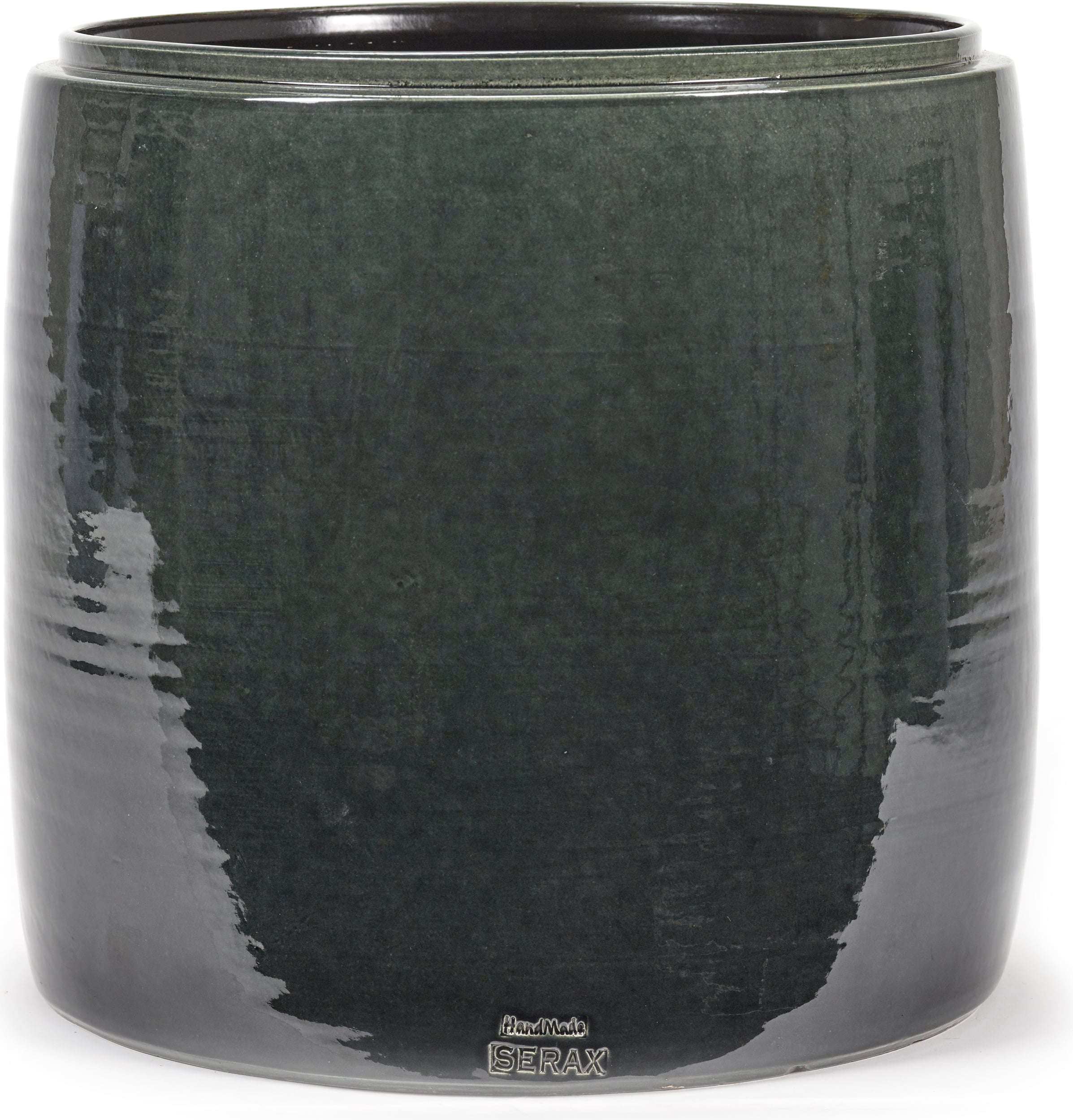 Osłonka na doniczkę Glazed Shades 38 cm ciemnoszara