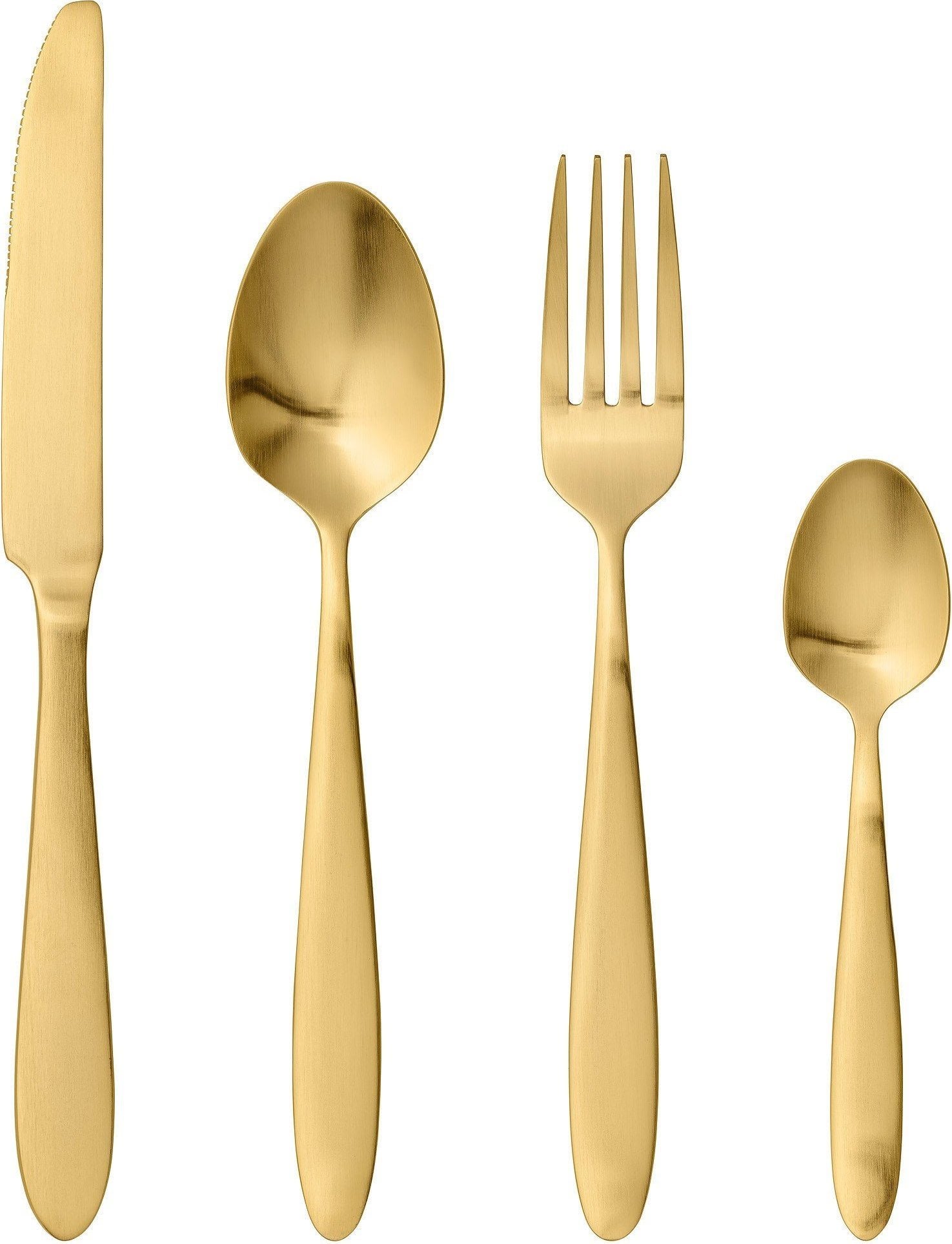 Komplet sztućców 4 el. Gold