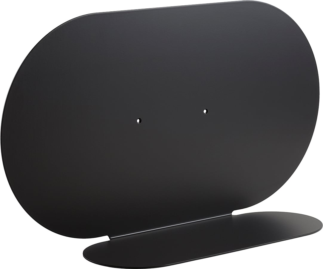 Półka ścienna Aureole podłużna 26 cm czarna