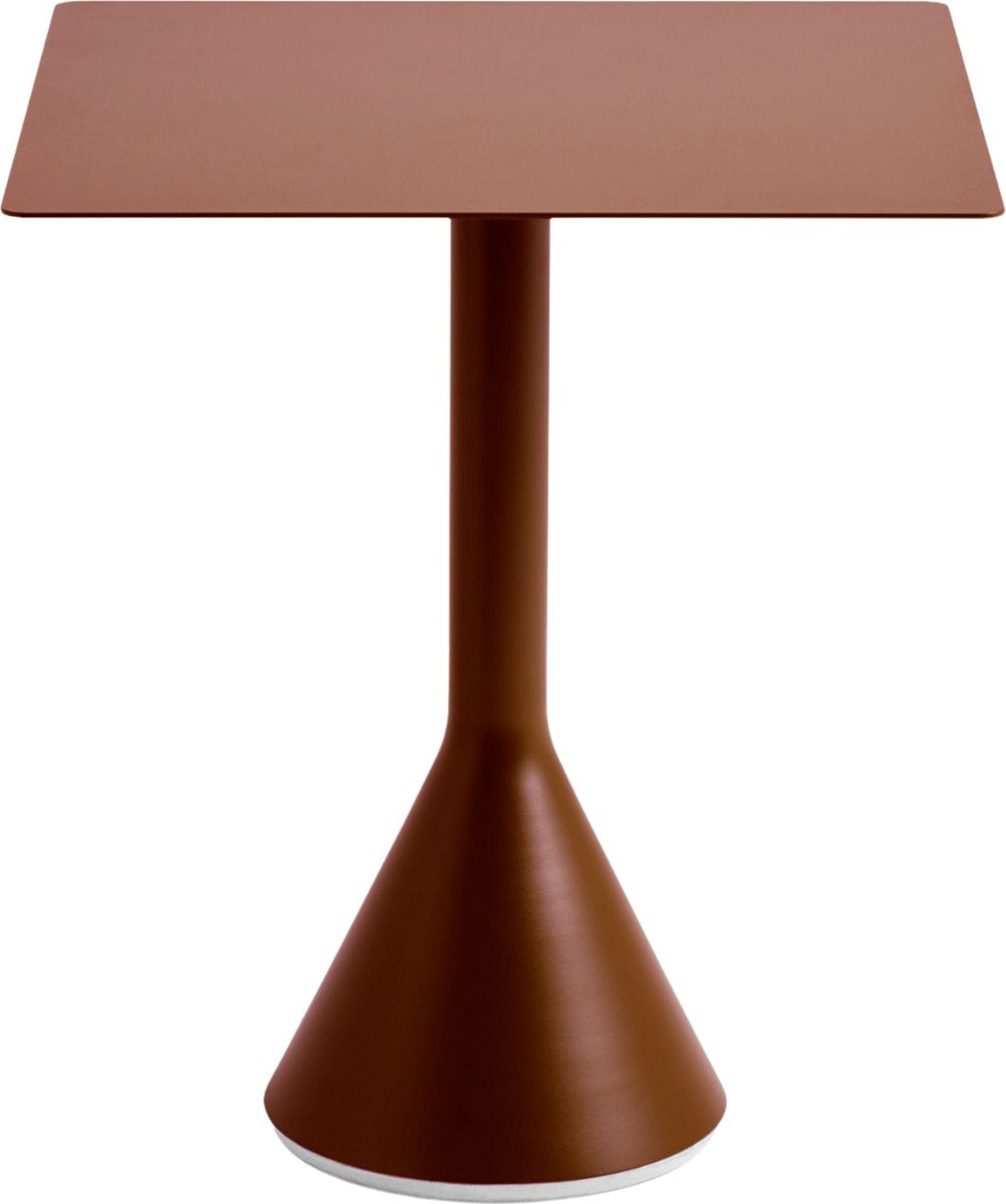 Stolik kawowy ogrodowy Palissade 65 x 65 cm czerwony