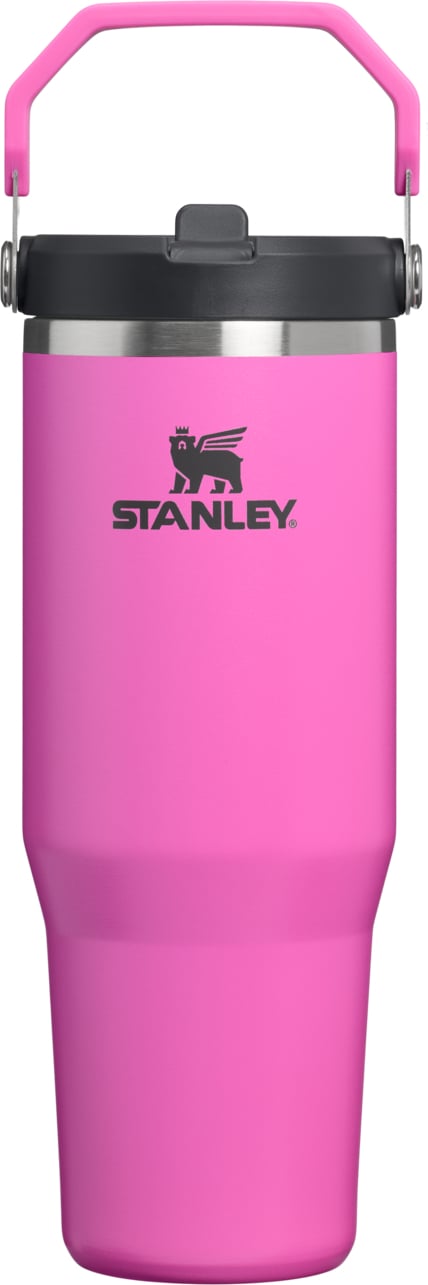 Kubek termiczny z uchwytem i słomką IceFlow Hot Pink 890 ml