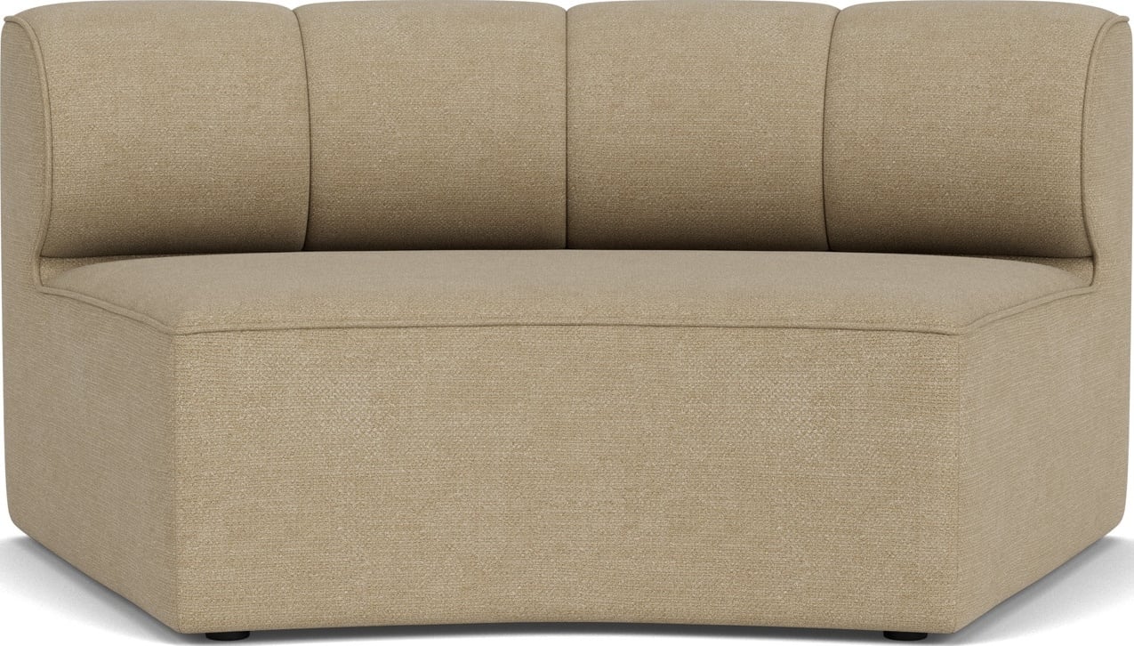 Element środkowy sofy modułowej Eave Seamline Concave Bouclé beżowy