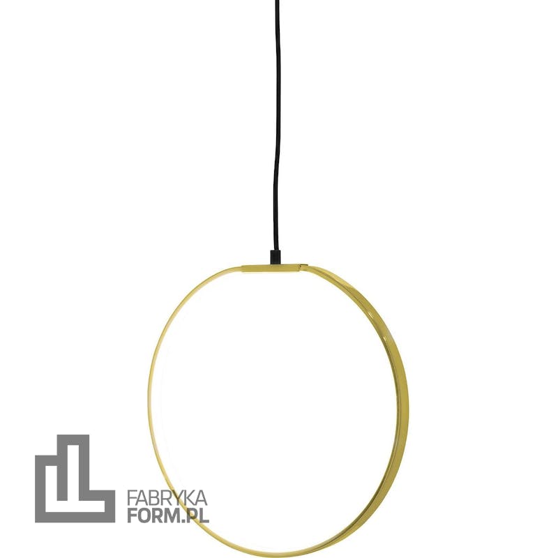 Lampa wisząca Bloomingville okrąg 35 cm złota